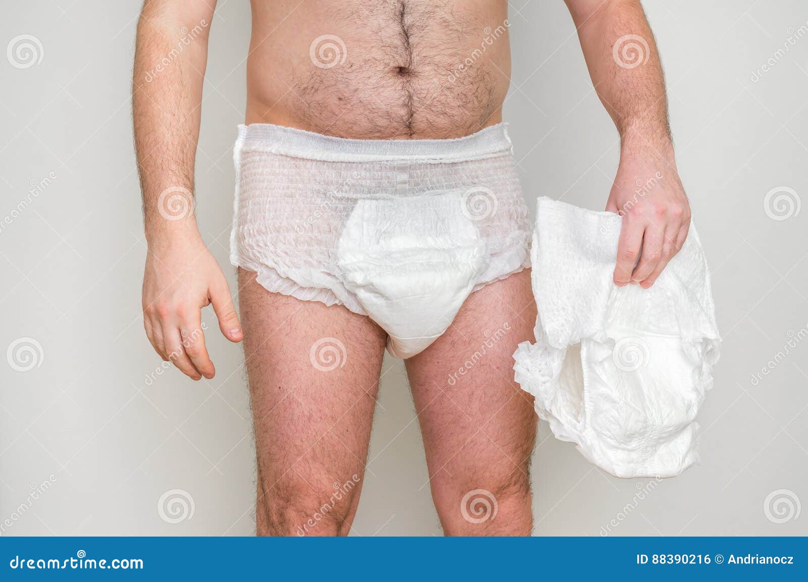 man in pampers