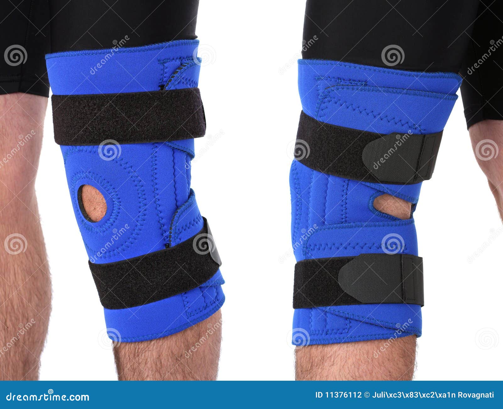 Man wearing a leg brace stock photo. Image of brace, stretching 11376112
