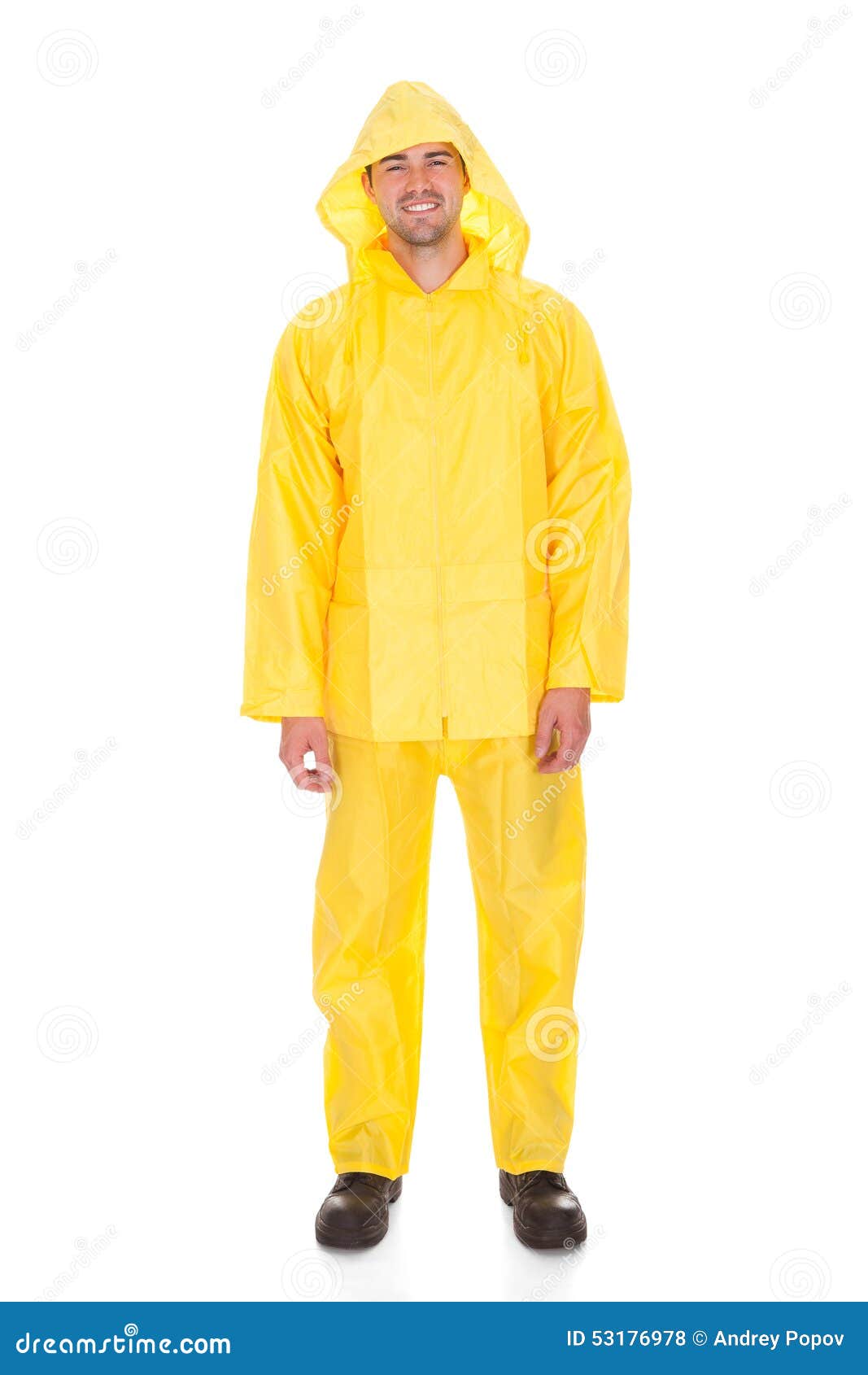 Man wearing raincoat stock photo. Image of professional 53176978