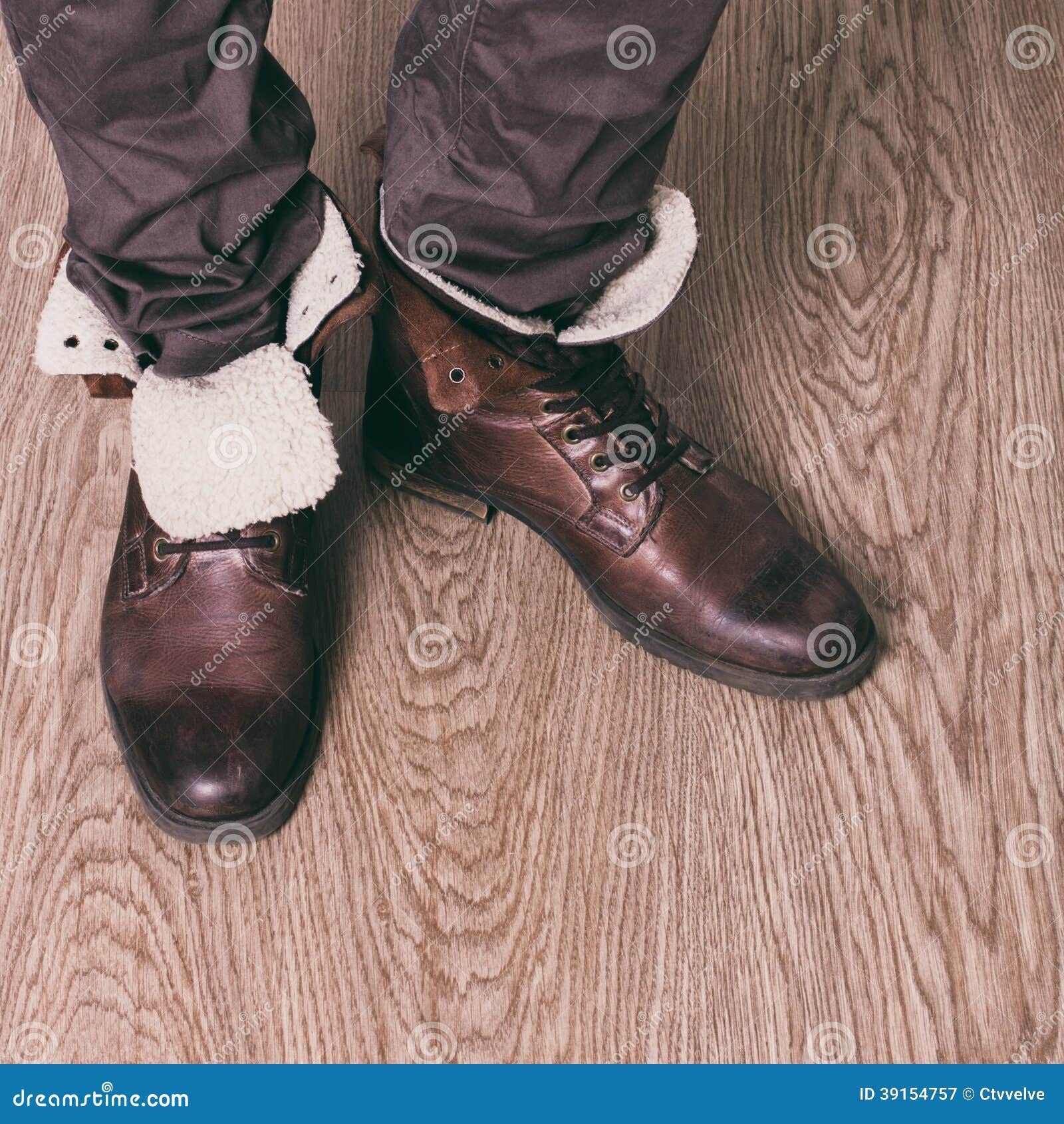 Man wearing shoes stock image. Image of human, colorized - 39154757