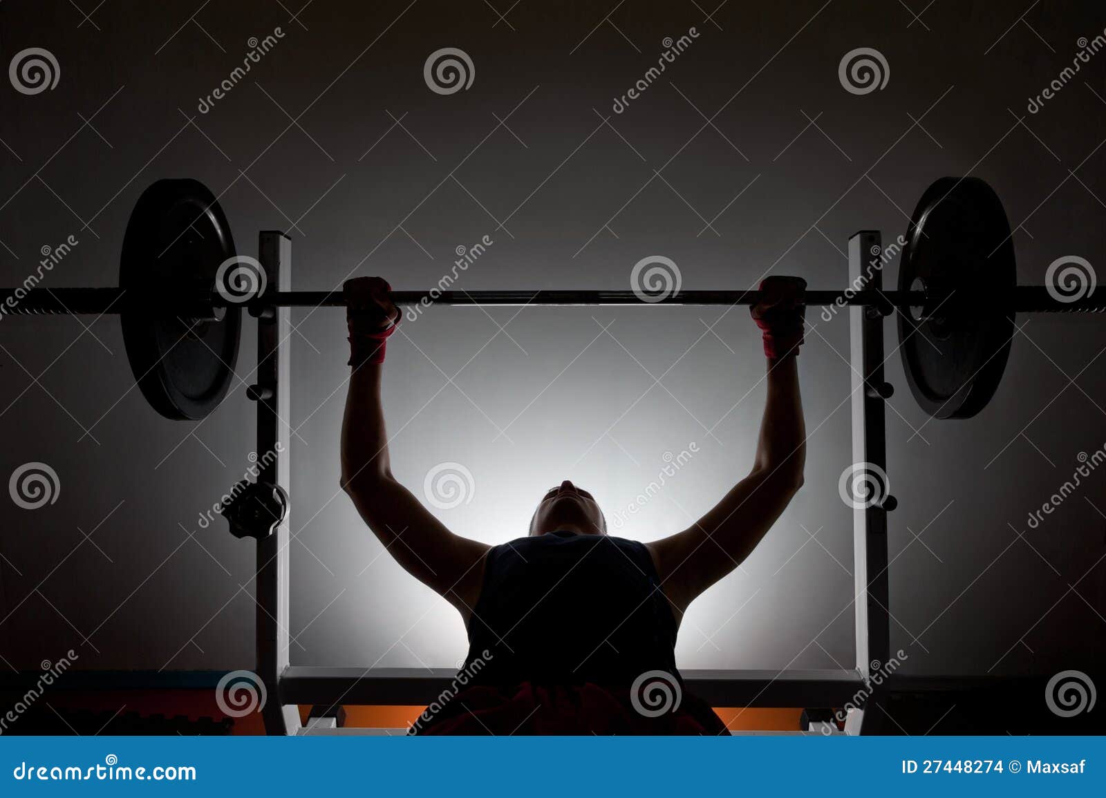 Man Weightlifter at the Gym Stock Photo Image of pushing, lifestyle