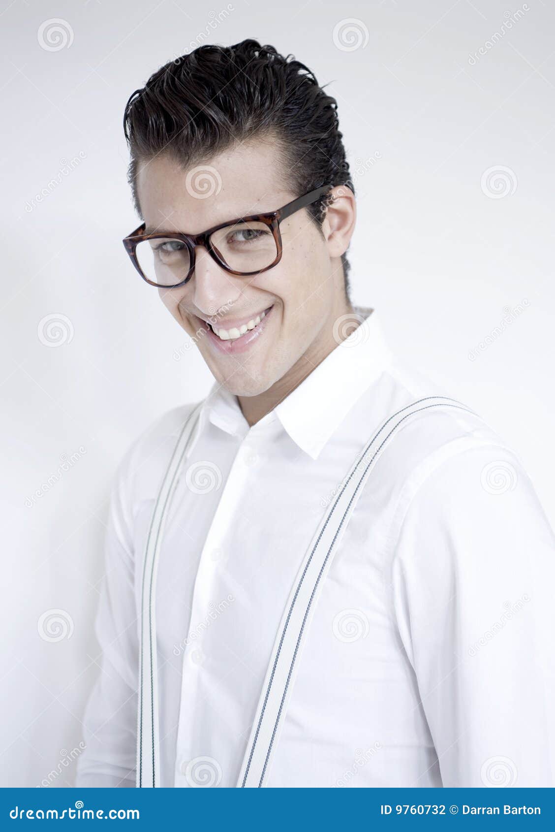 MAn in white stock photo. Image of male, corporate, human 9760732