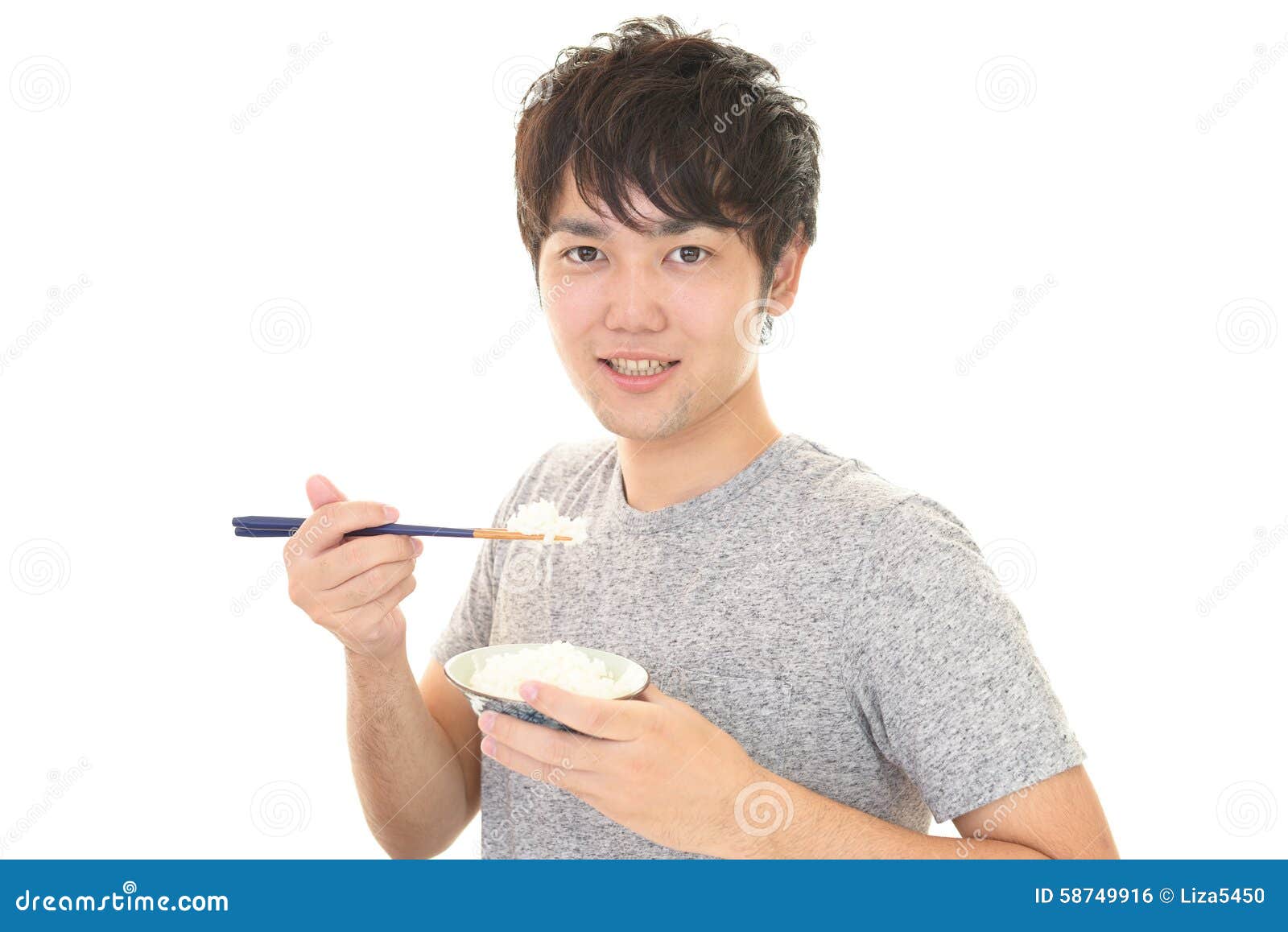 The man who eats food stock photo. Image of dinner, diet - 58749916