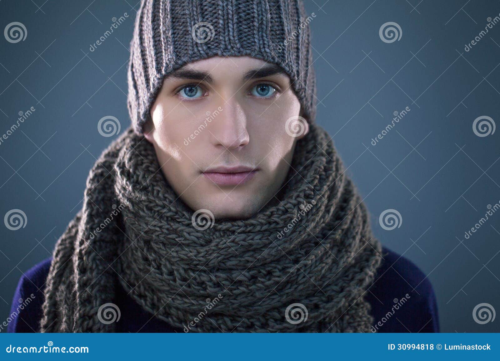 Man in Winter Clothes stock photo. Image of cold, beautiful - 30994818