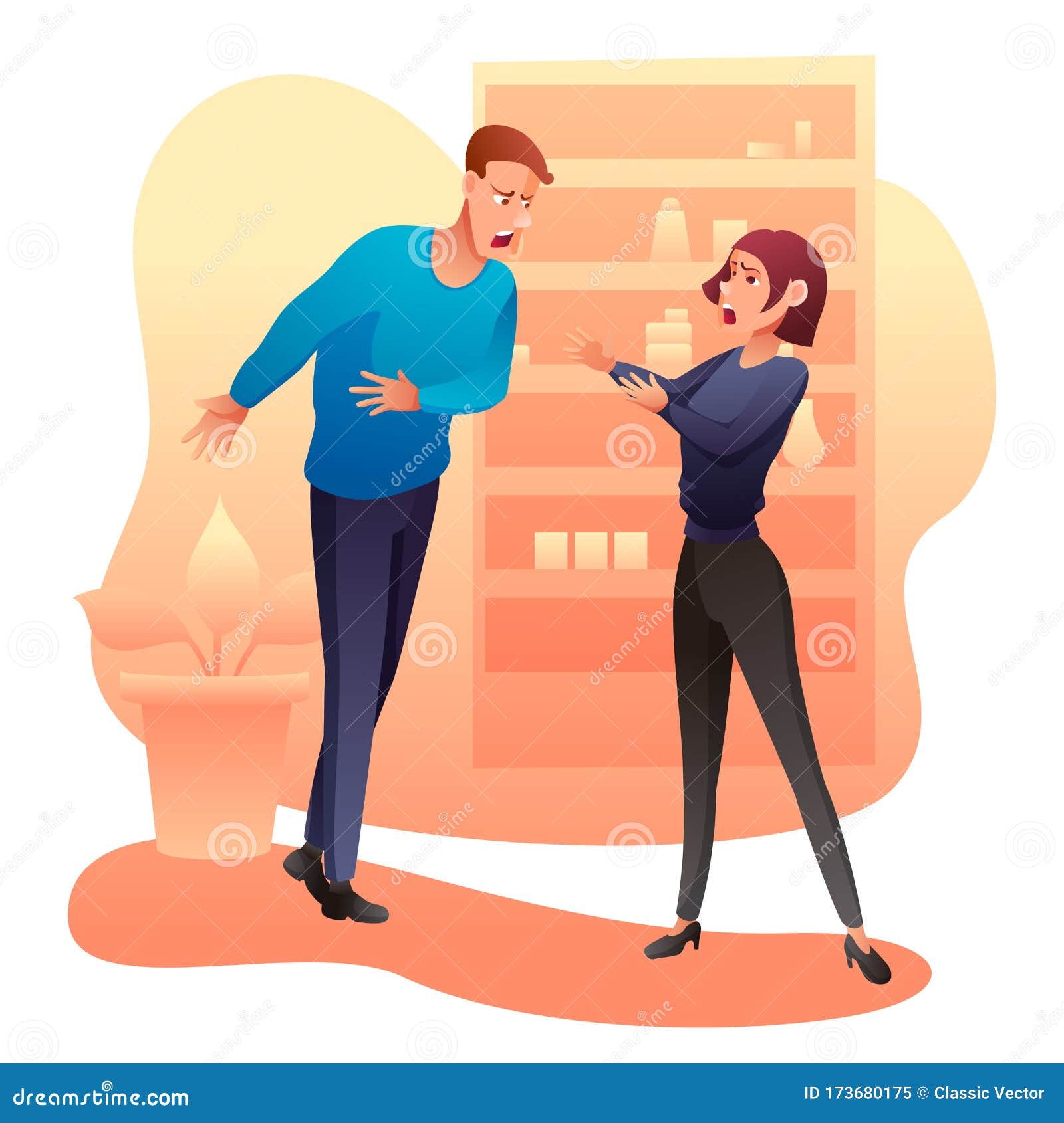 Man and Woman Arguing Flat Vector Illustration Stock Vector - Illustration of banner, graphic: 173680175 Man and Woman Arguing Flat Vector Illustration Stock Vector - Illustration of banner, graphic: 173680175