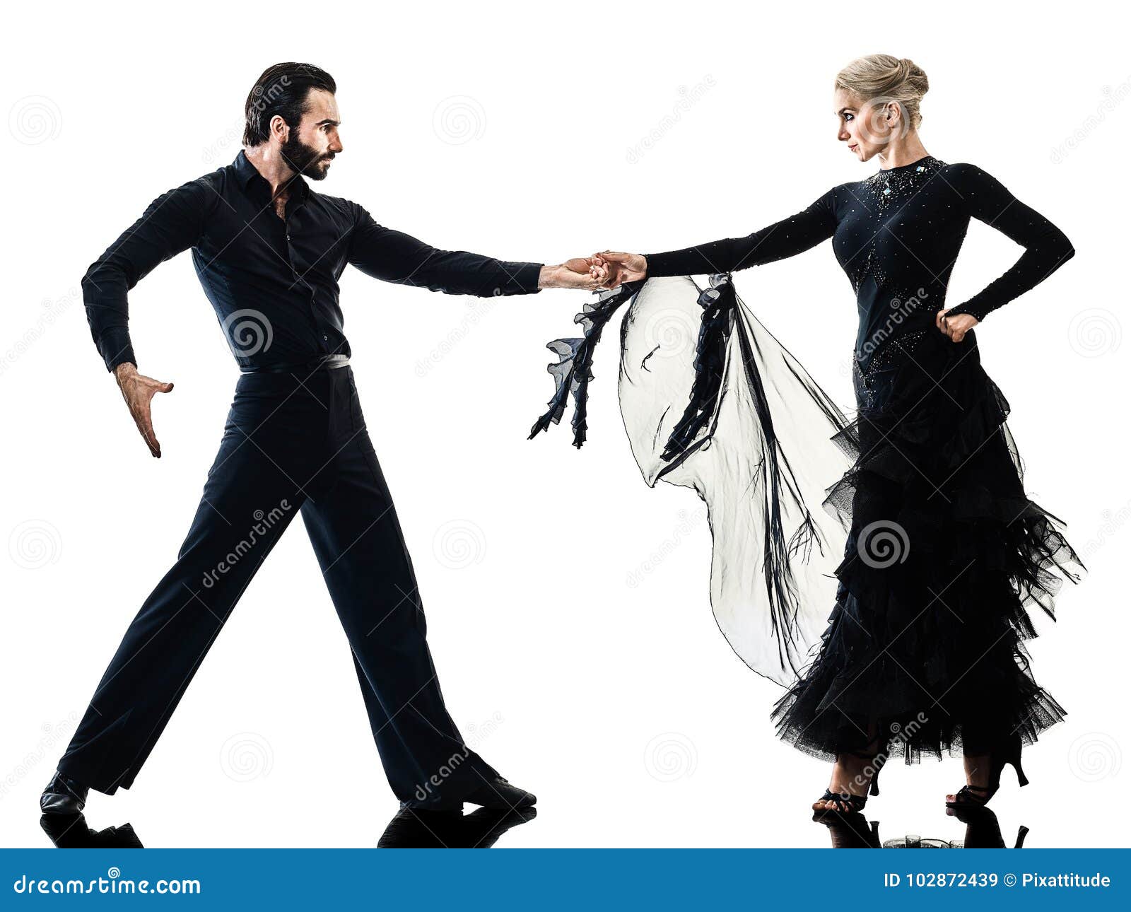 Man Woman Couple Ballroom Tango Salsa Dancer Dancing