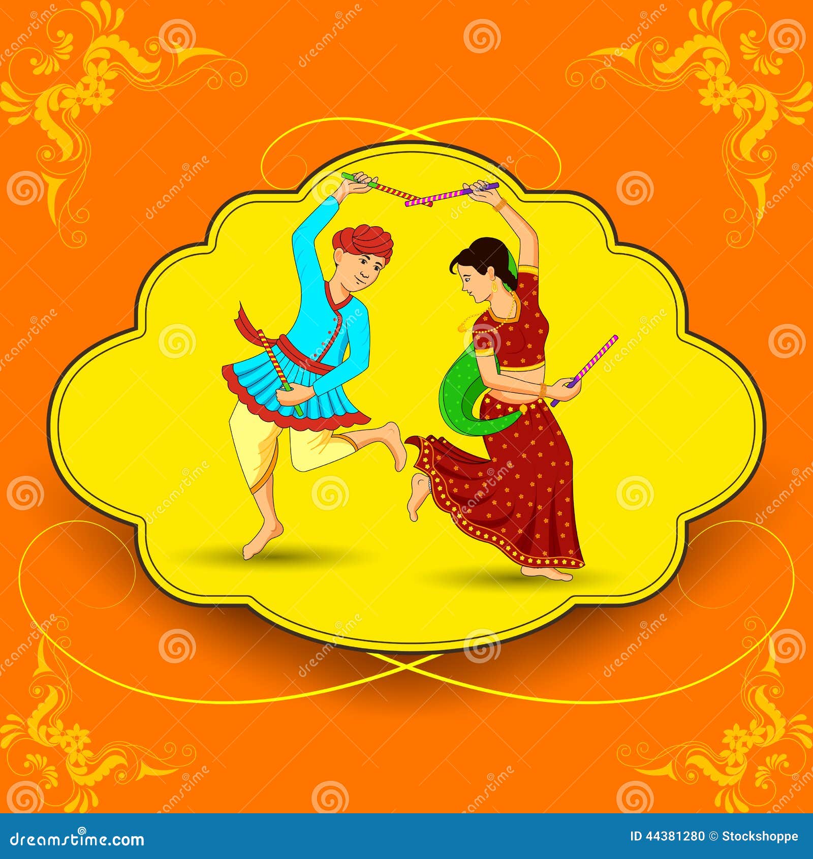 navratri clipart vector - photo #11