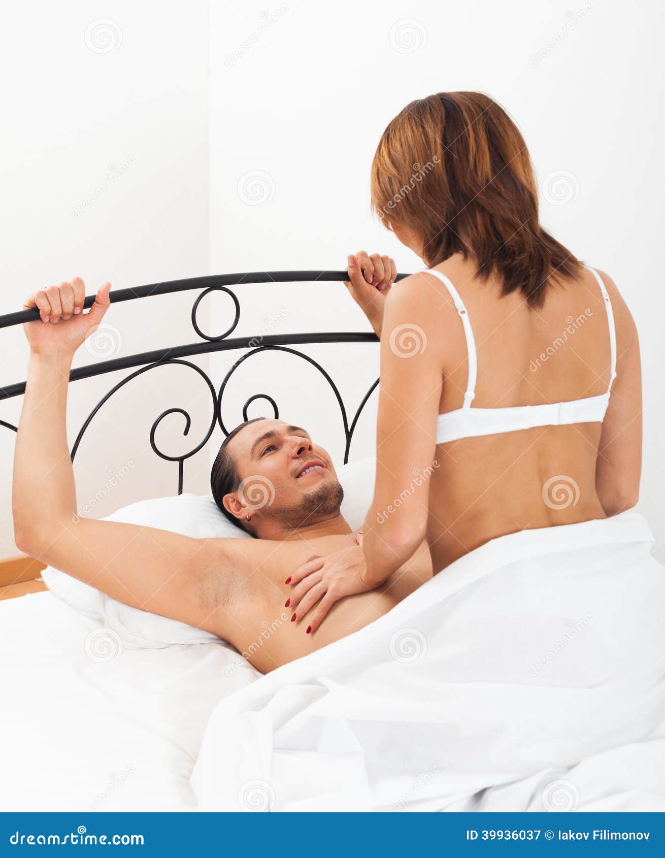 Man and woman having sex stock image photo pic