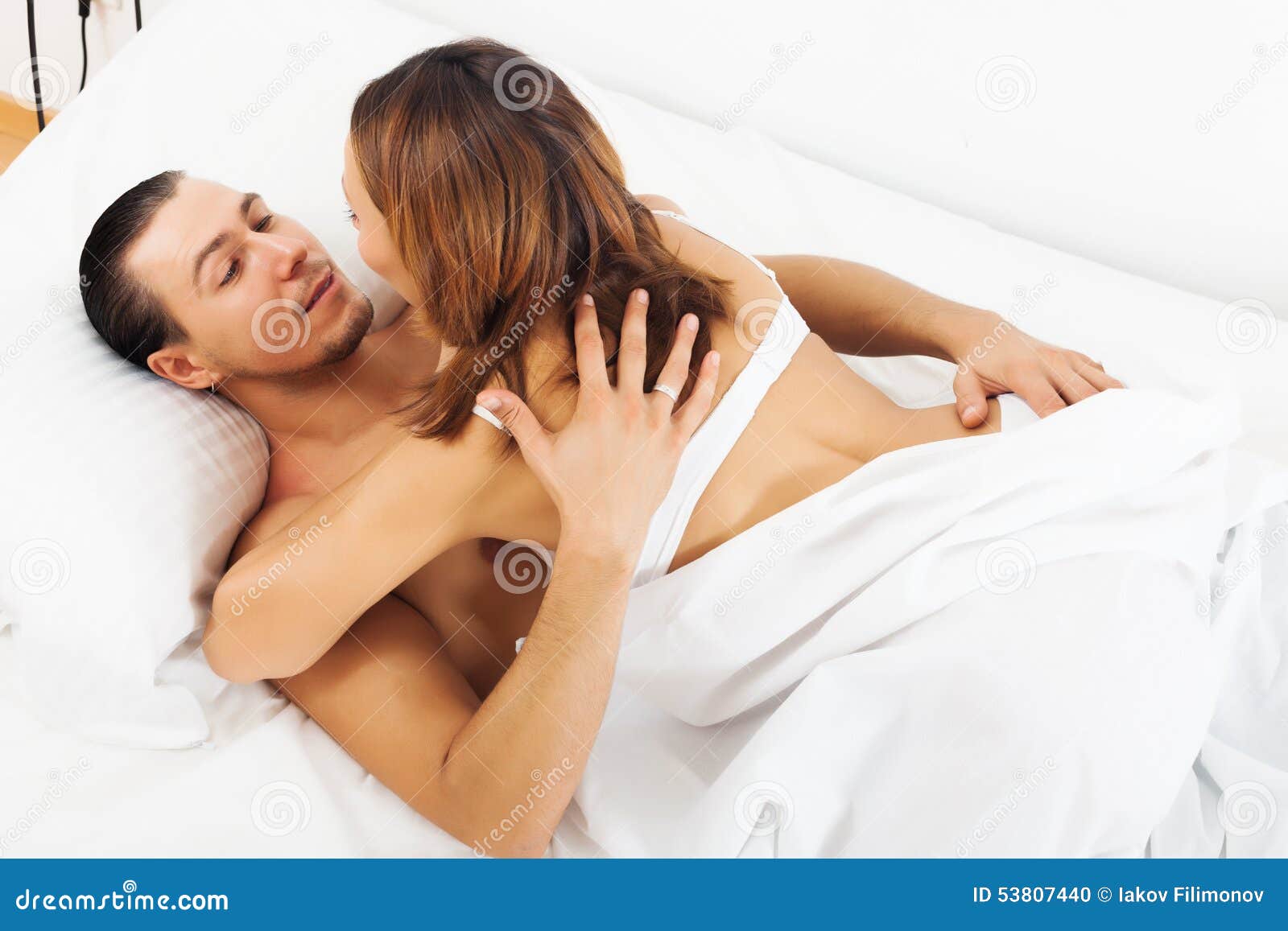 Man and woman having sex stock photo image