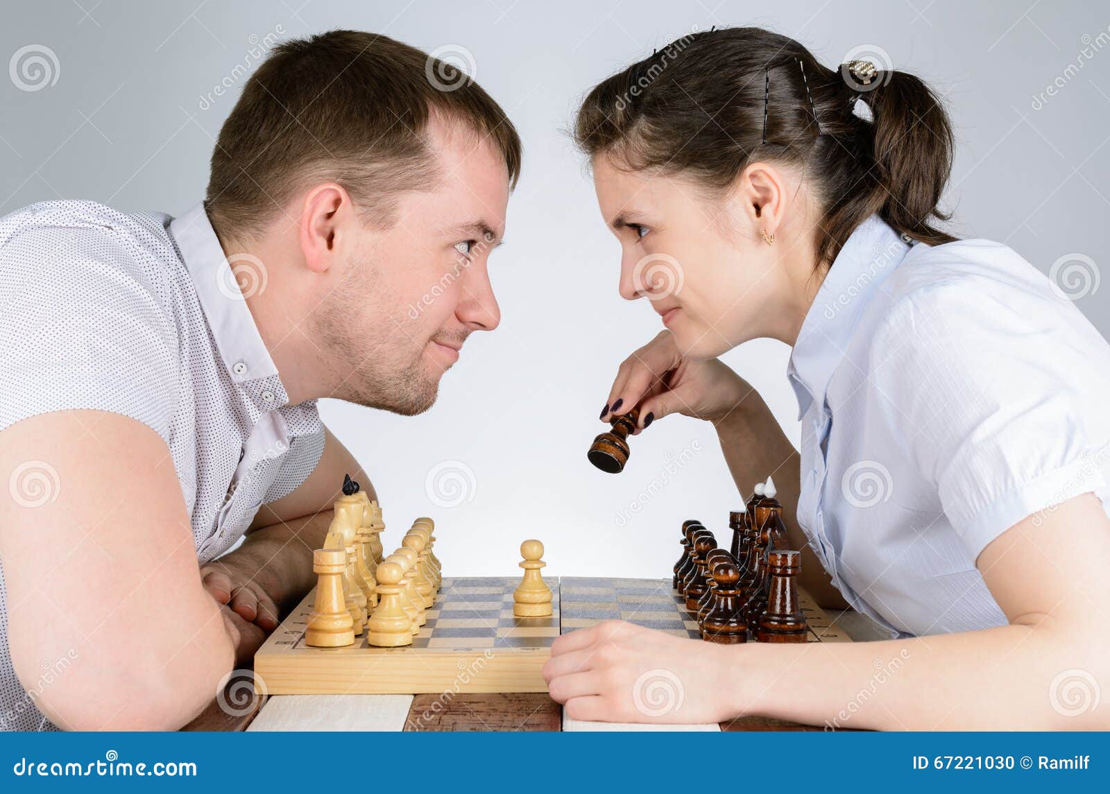 Pretty Woman Playing Chess Hotel Lobby Stock Photo 1573190509