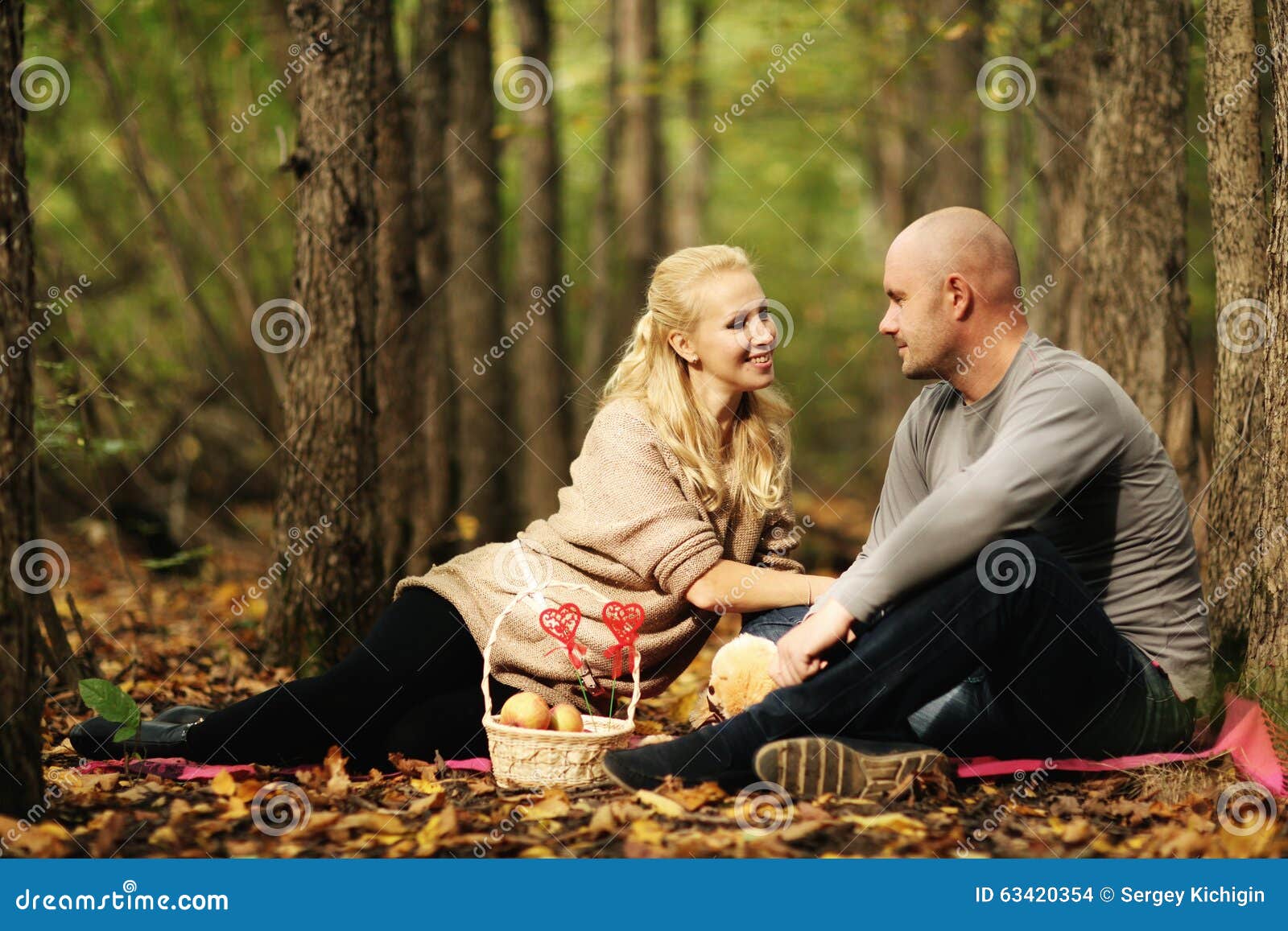 Man and woman on nature stock photo. Image of people 63420354