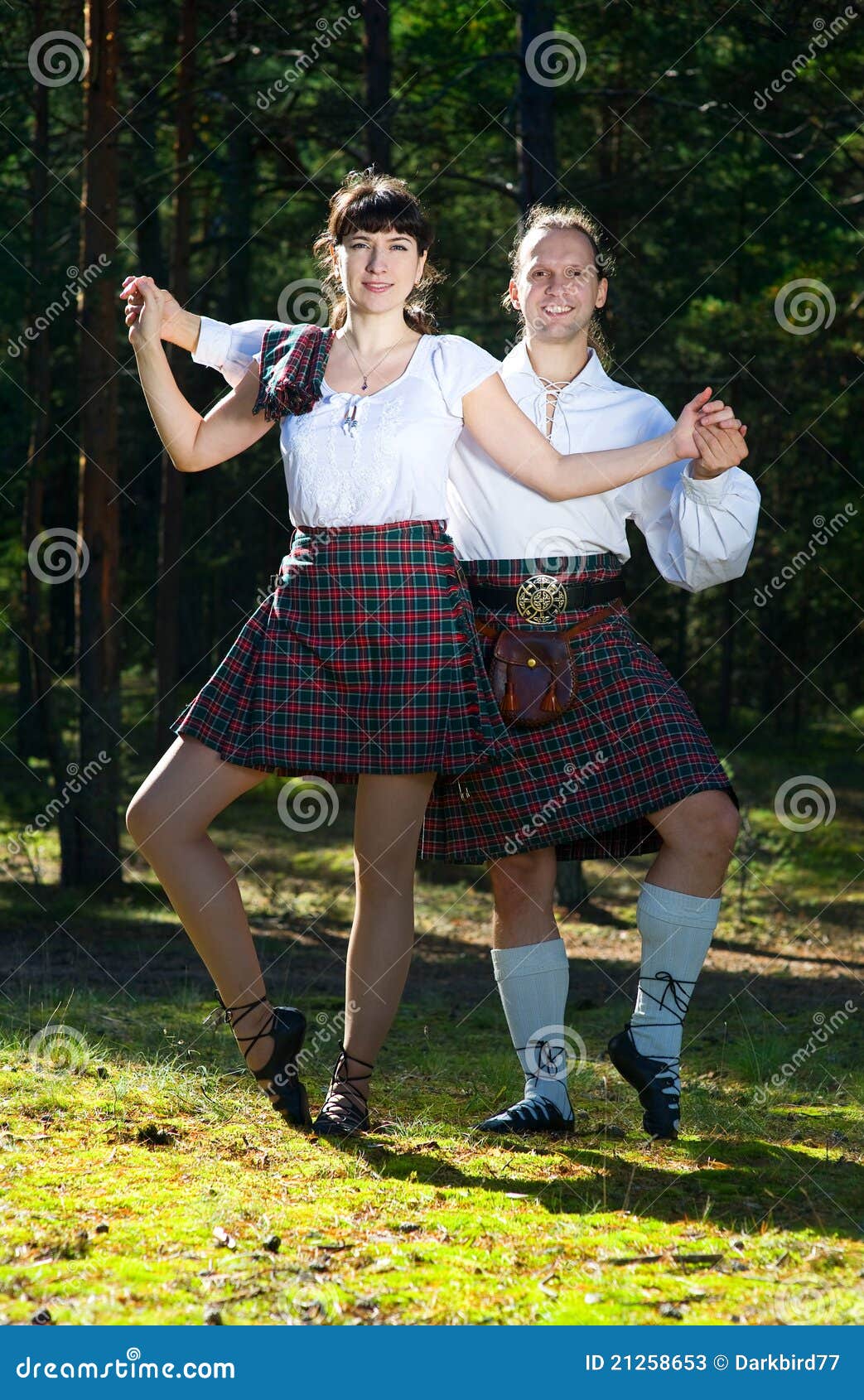 woman in a kilt