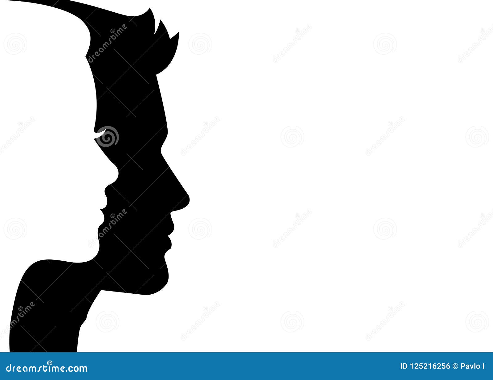 black face silhouette