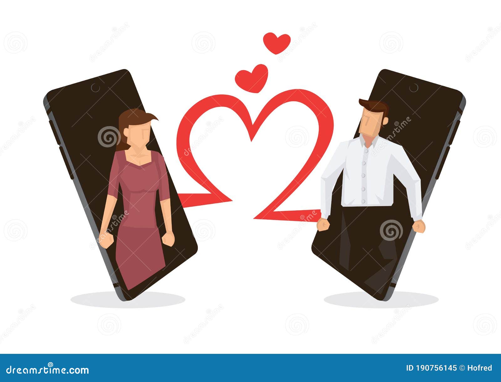 online dating like clipart