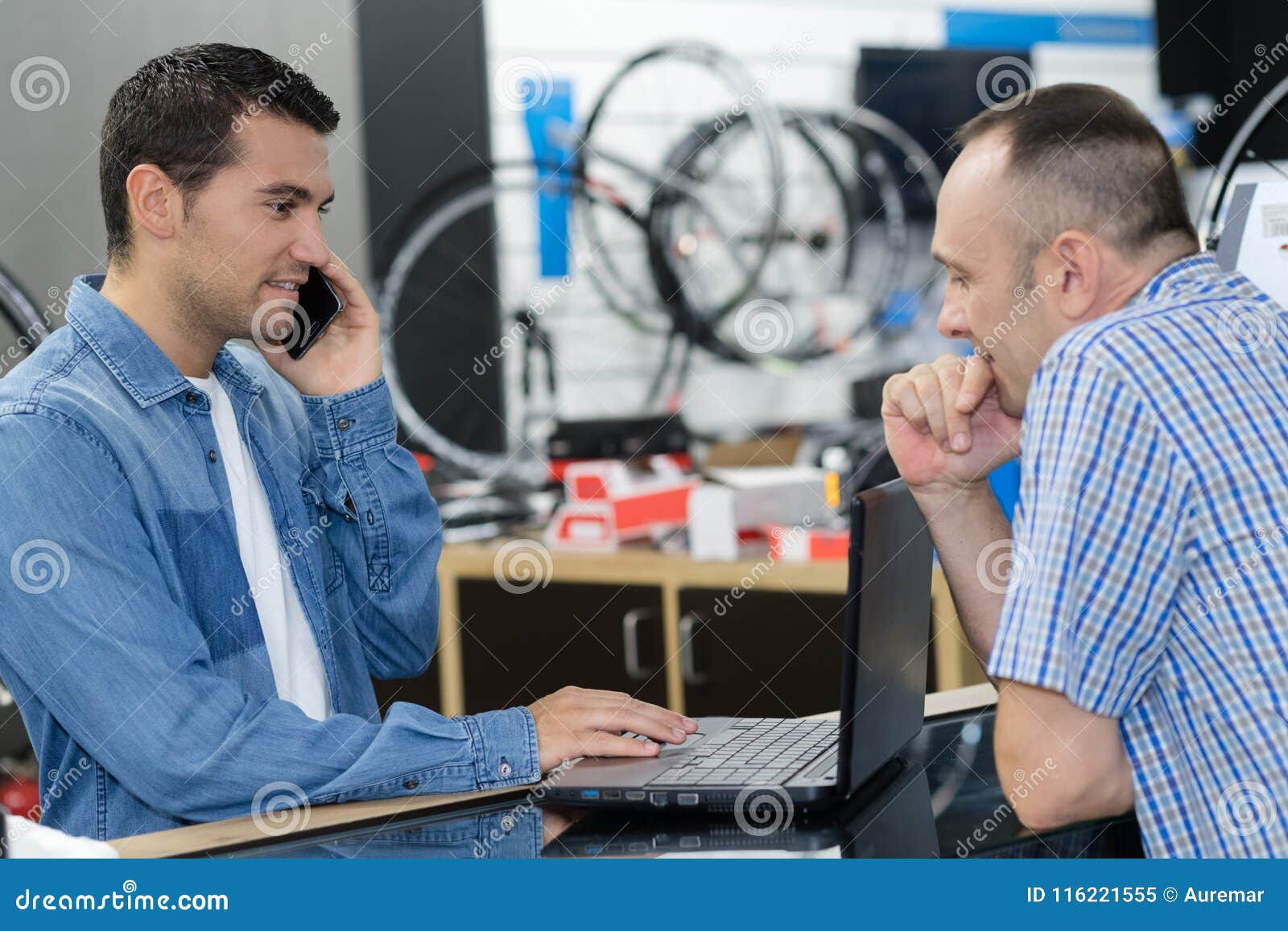 Man Working in Bike Stock Image Image of fixing, bike 116221555