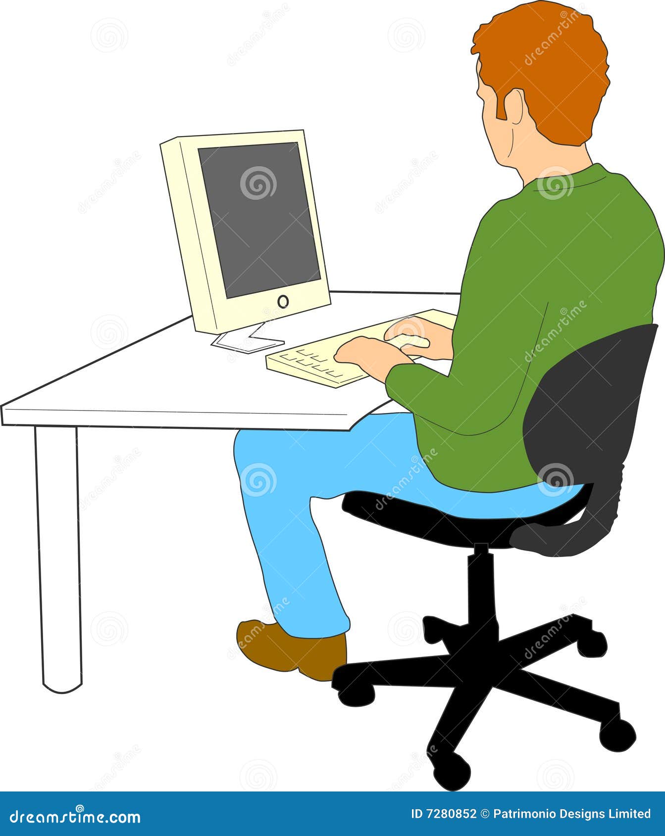 computer man clipart - photo #23