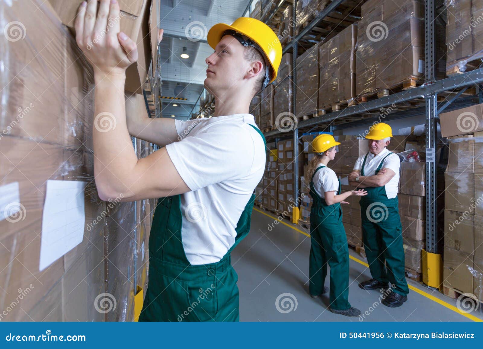 Man Working In Warehouse Stock Photo Image 50441956