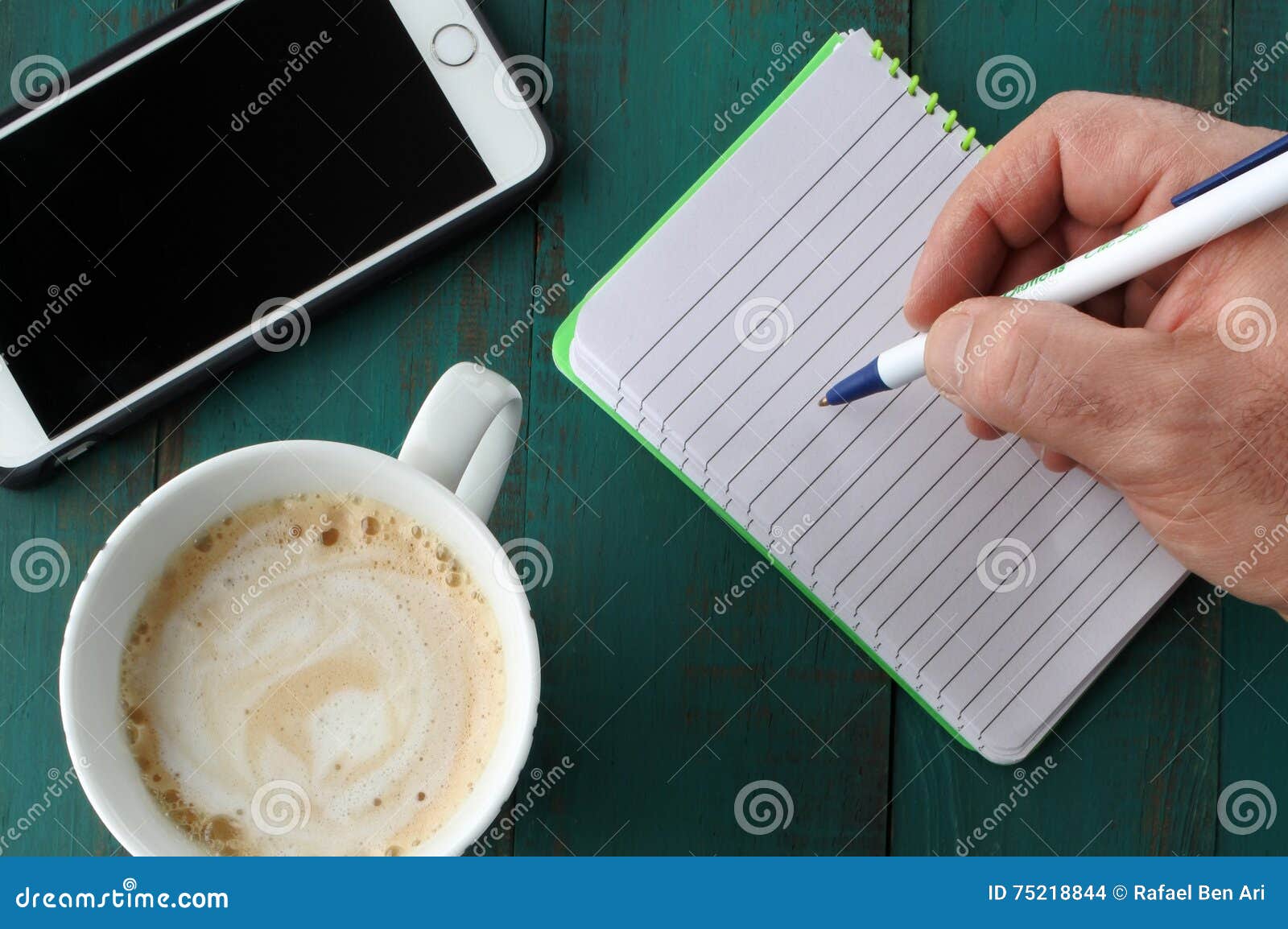 Man write a letter stock photo. Image of dairy, connection - 75218844