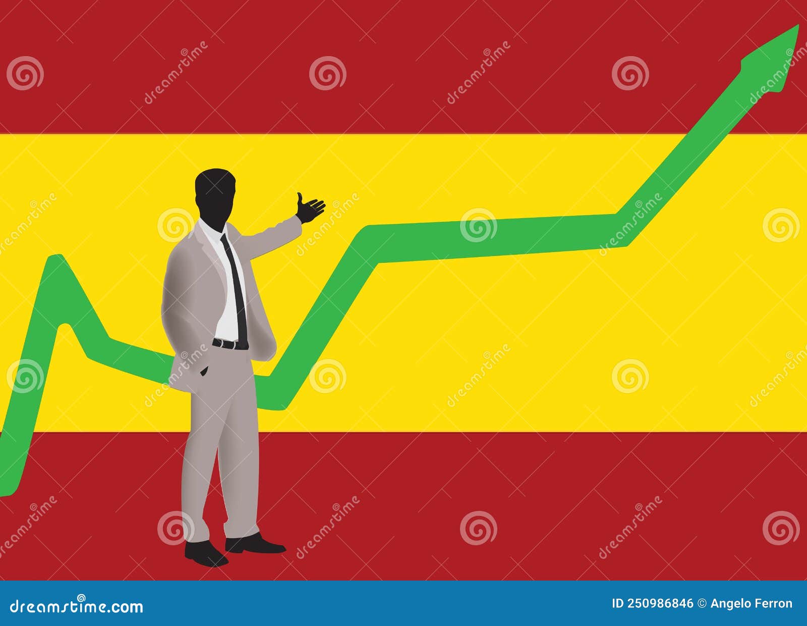 Manage Highlights Spanish Market Trend Stock Vector Illustration of
