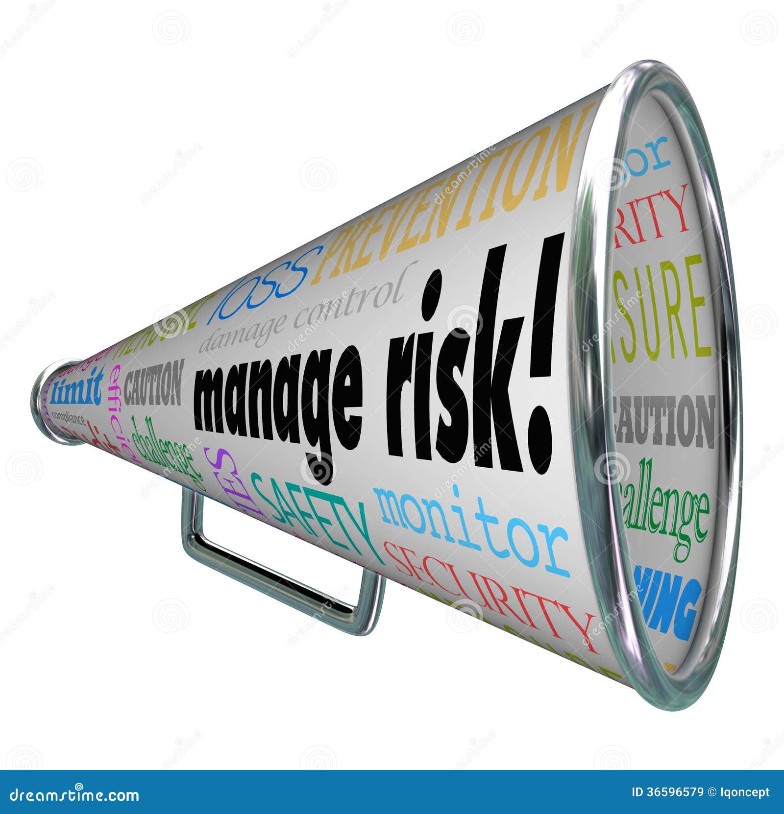 manage risk bullhorn megaphone limit loss liability compliance