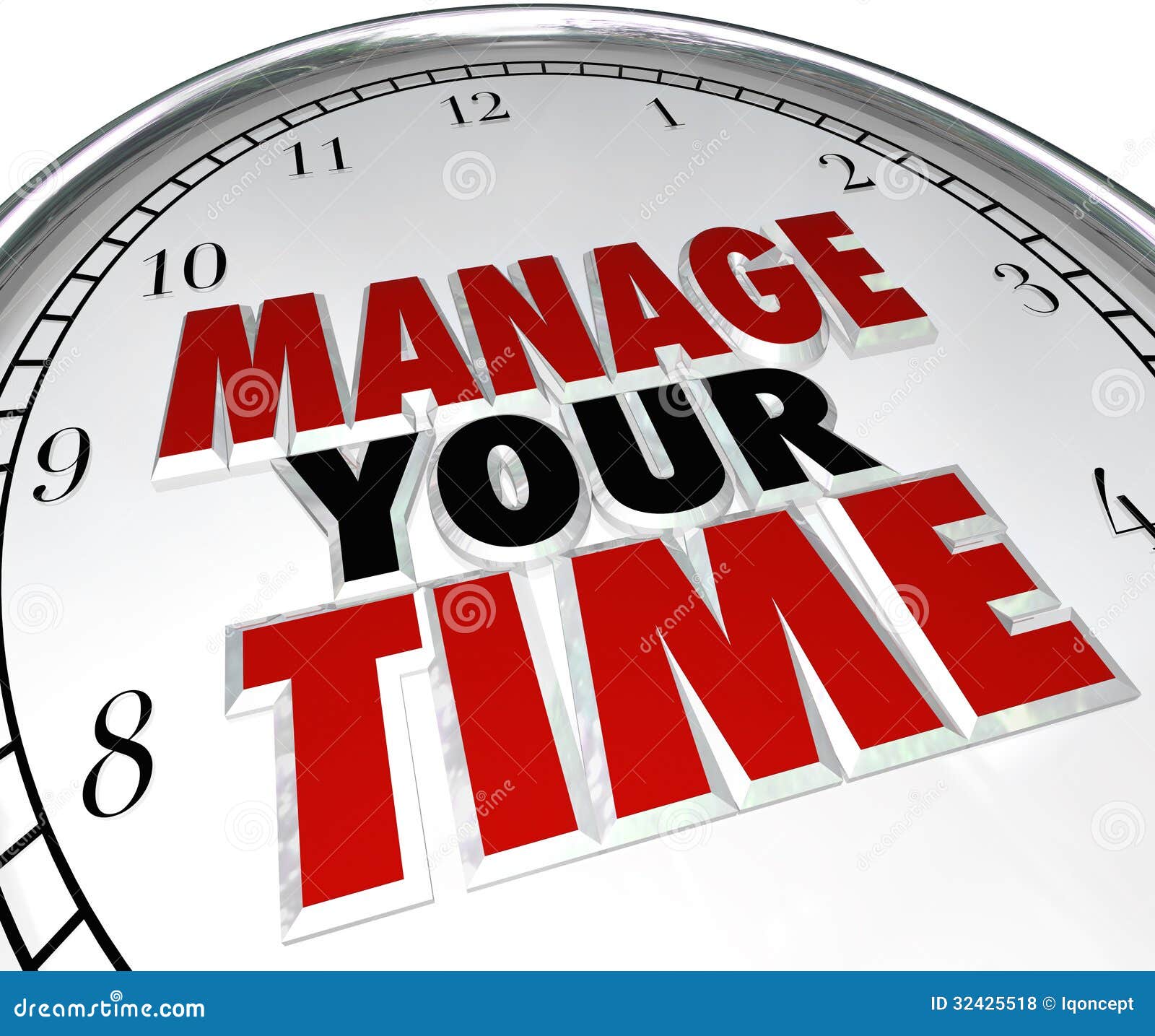 manage your time words clock management efficiency