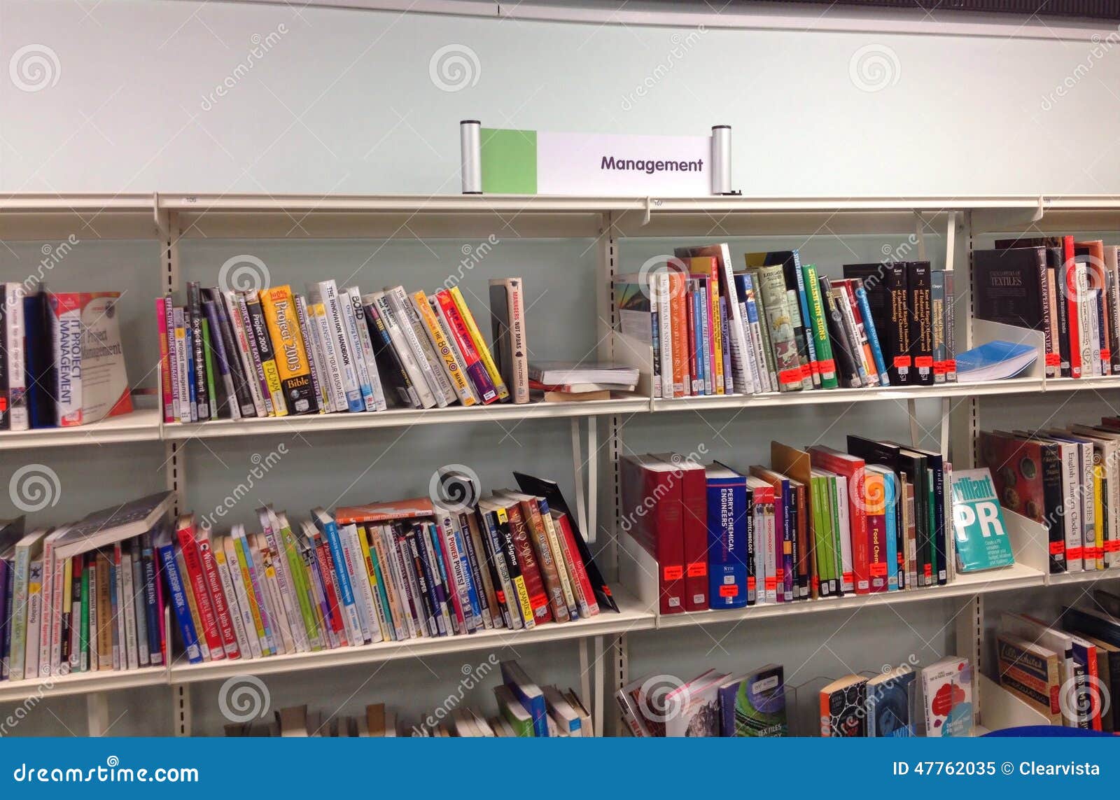 Management Books on a Shelf. Editorial Image Image of shelf, learning