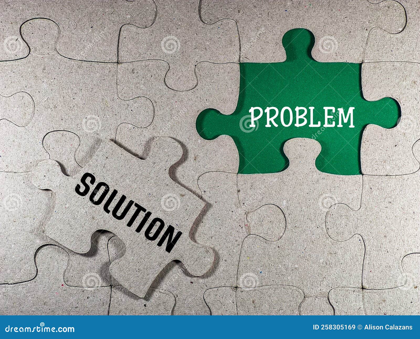 problem and solution puzzle piece