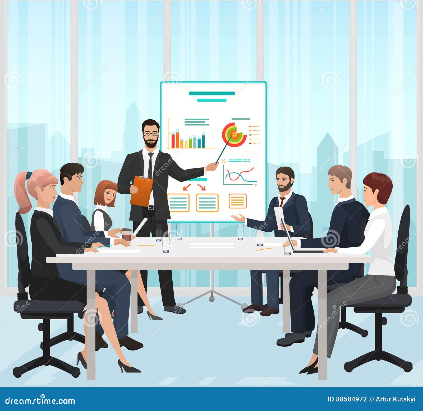 office presentation vector