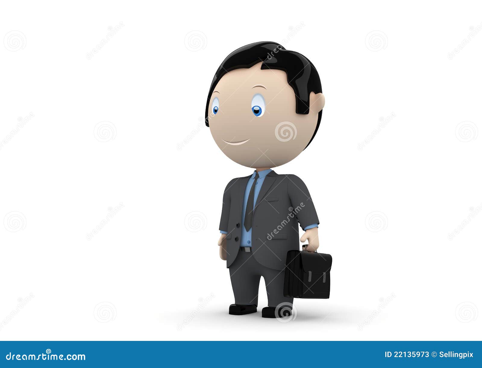 manager. social 3d characters