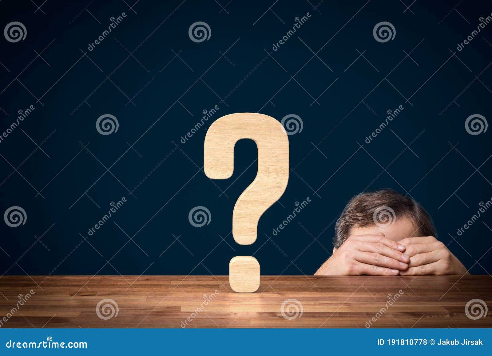 manager is worried about future and decision making concept