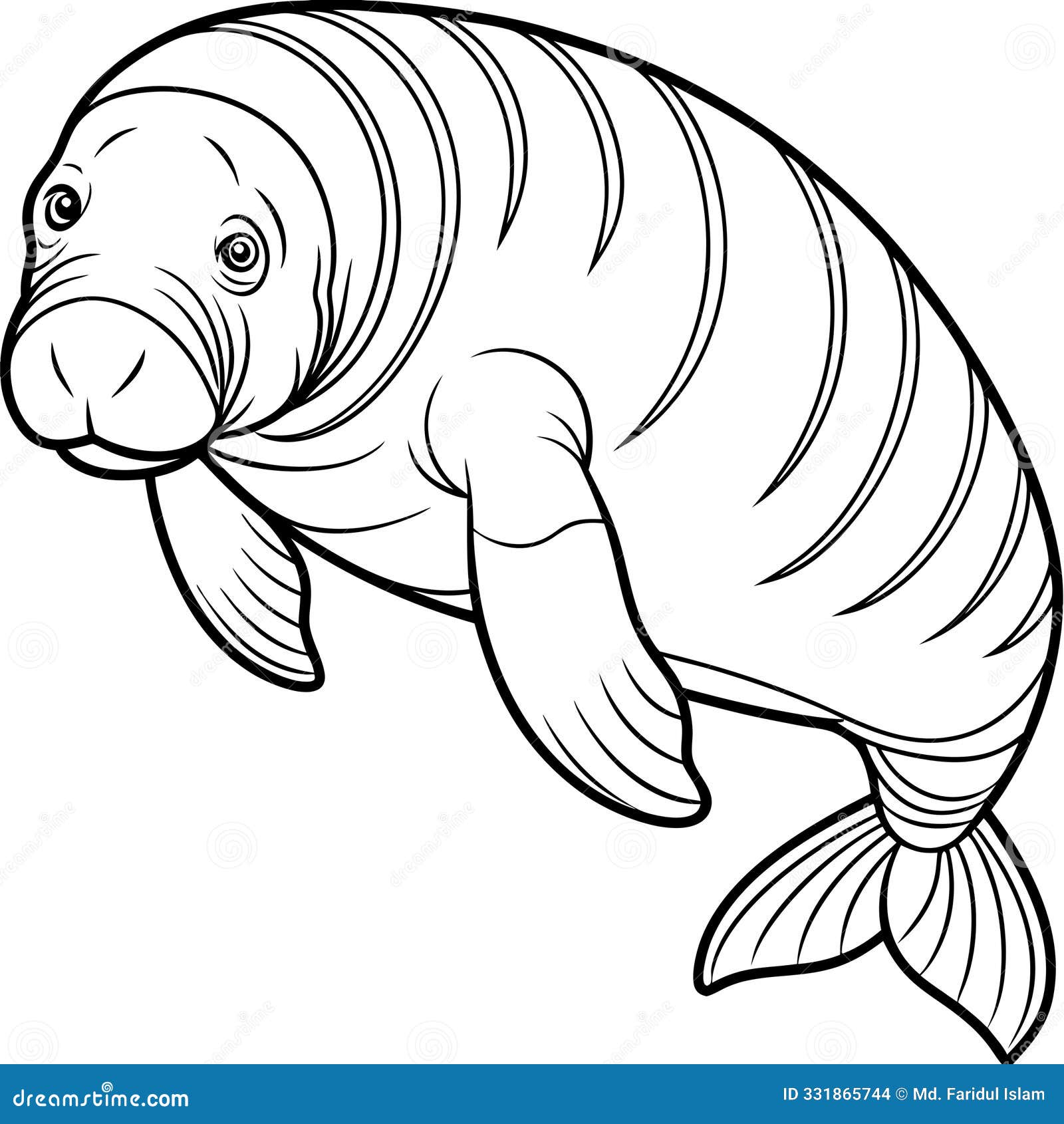 manatee line art, manatee , manatee , manatee drawing, manatee sketch, ai generated