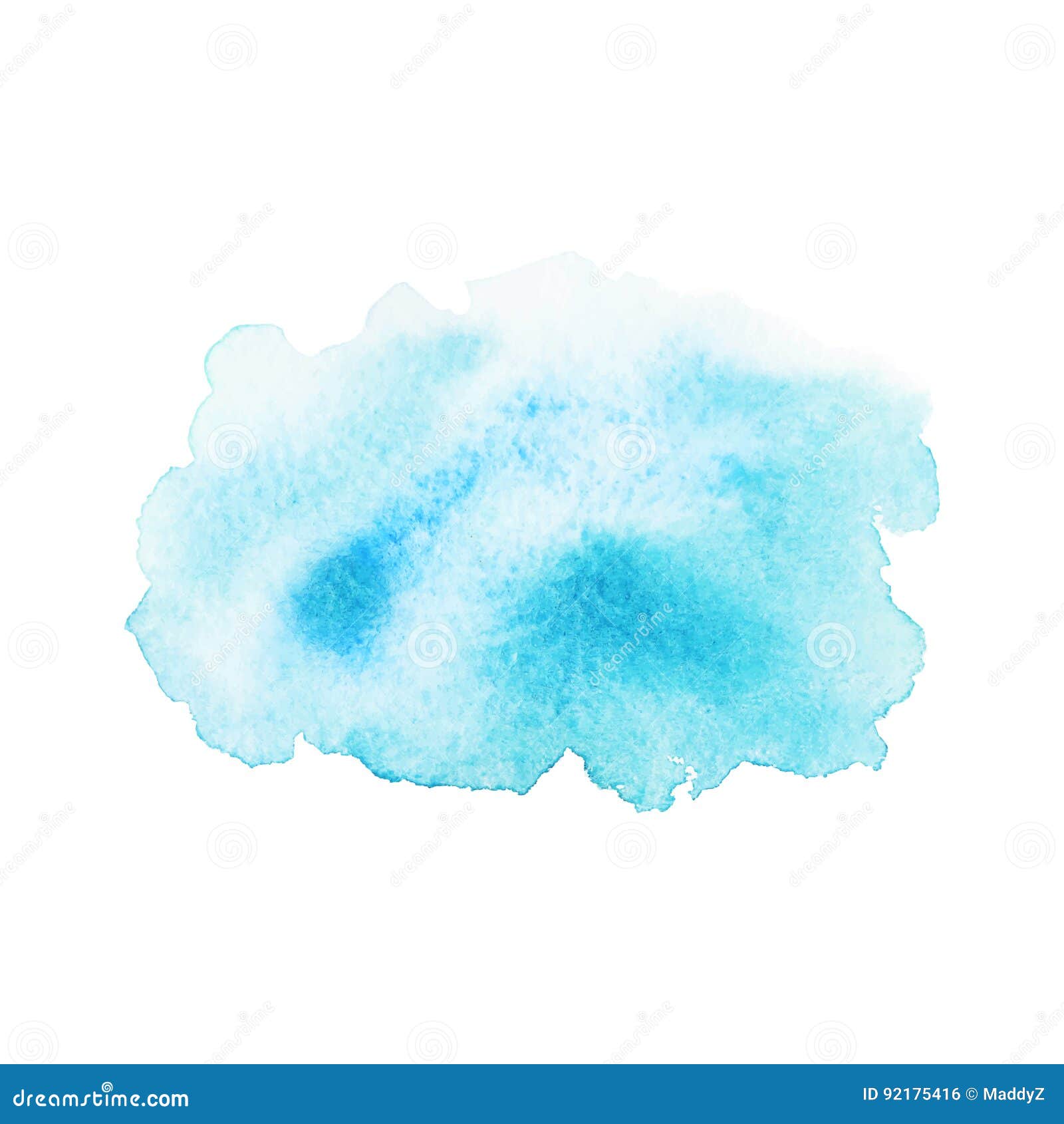 Mancha Azul Abstrata Da Aquarela Ilustracao Do Vetor Ilustracao De Mancha Azul 92175416