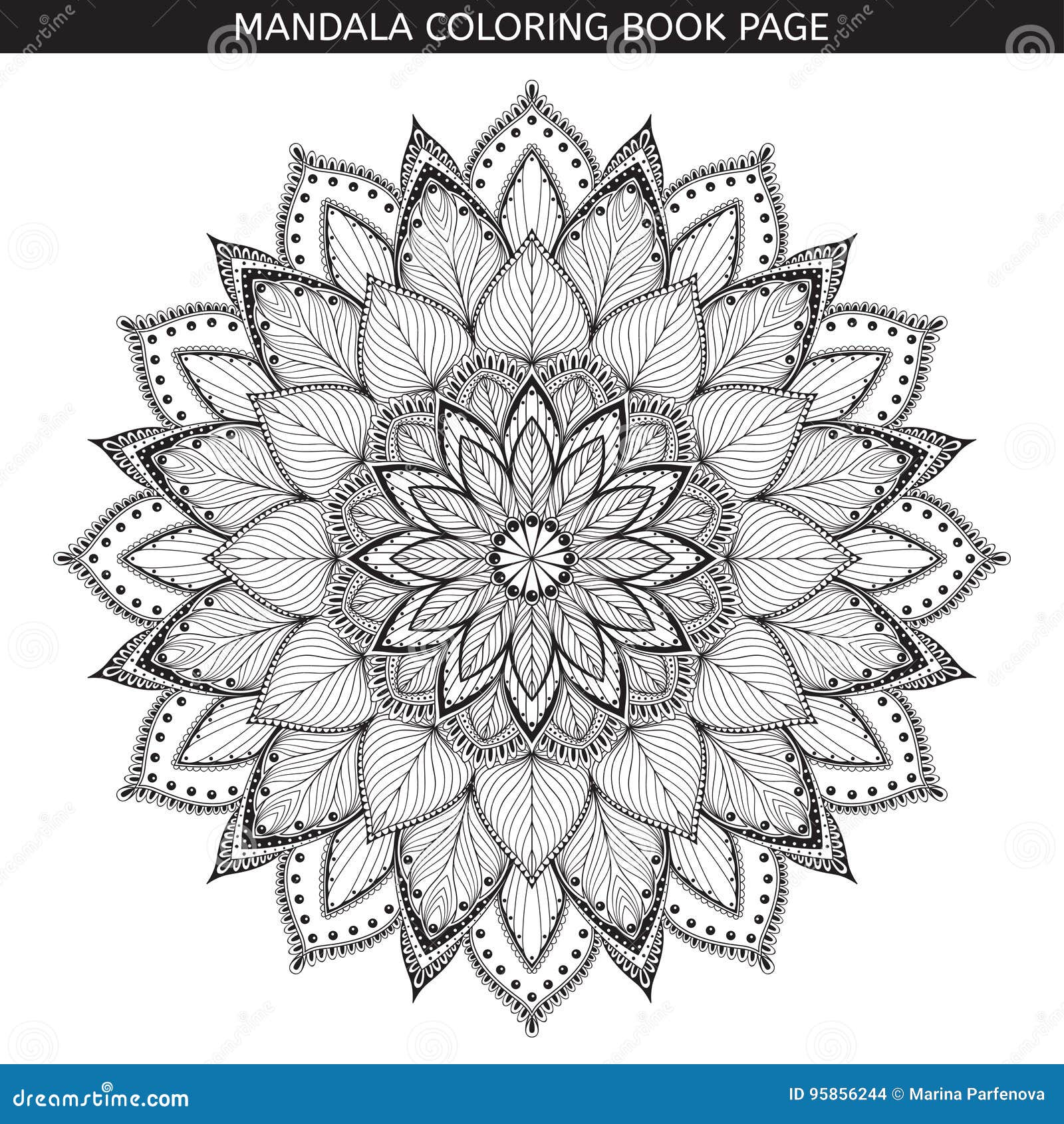 mandala black and white coloring pages - photo #15