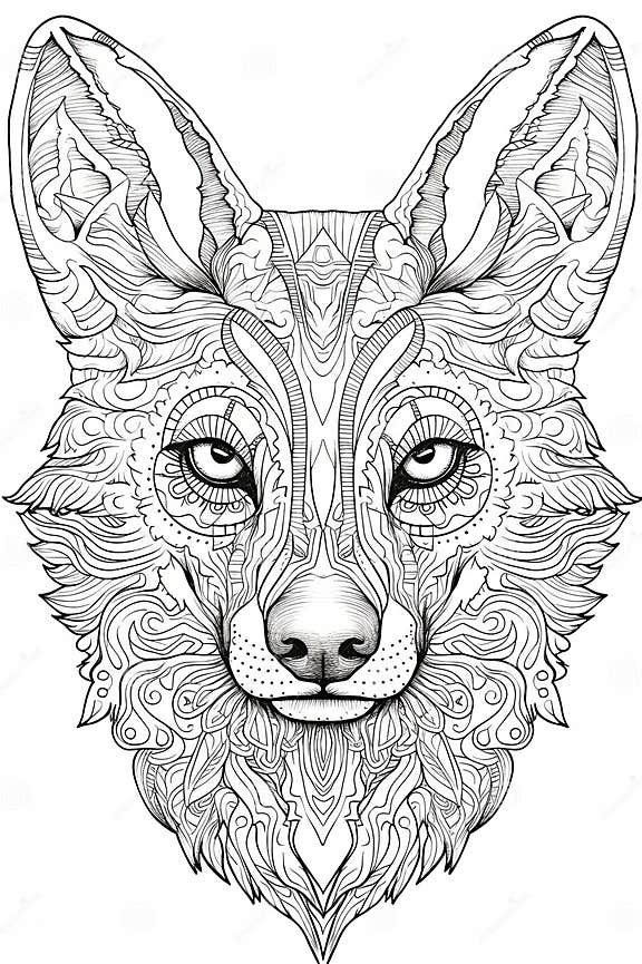 Mandala Coloring Pages for Adult Creativity and Stress Relief Stock