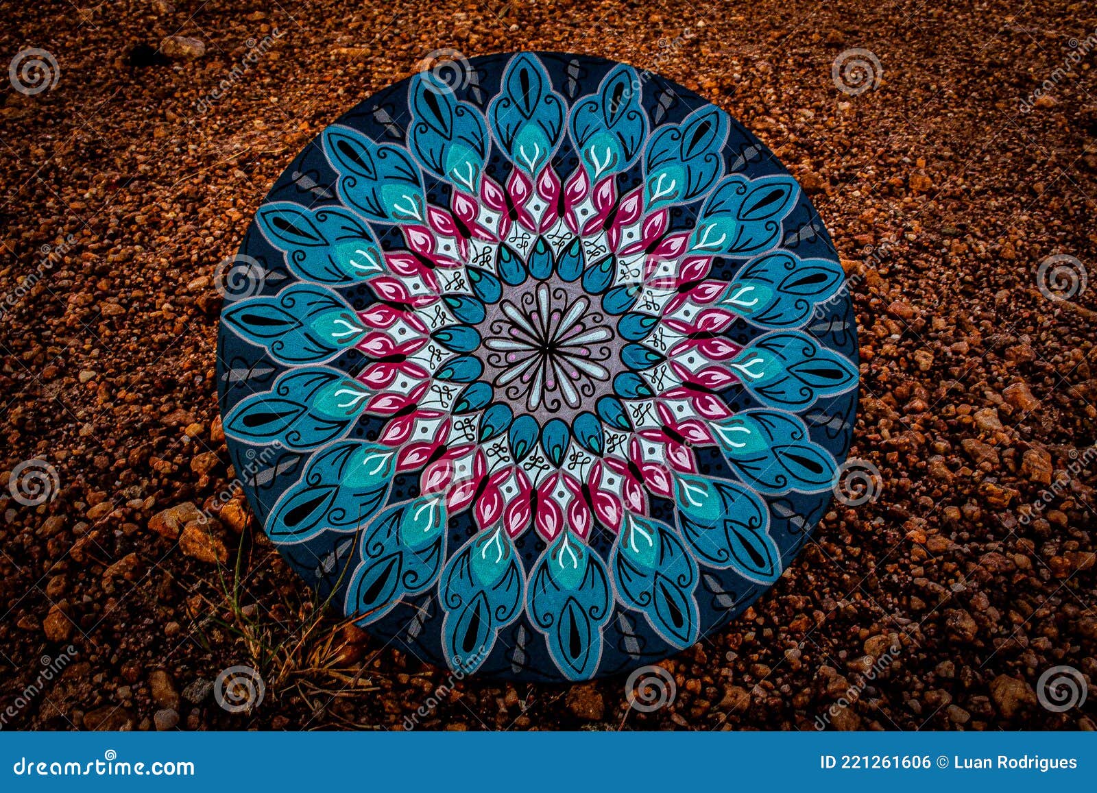 mandala em pedras