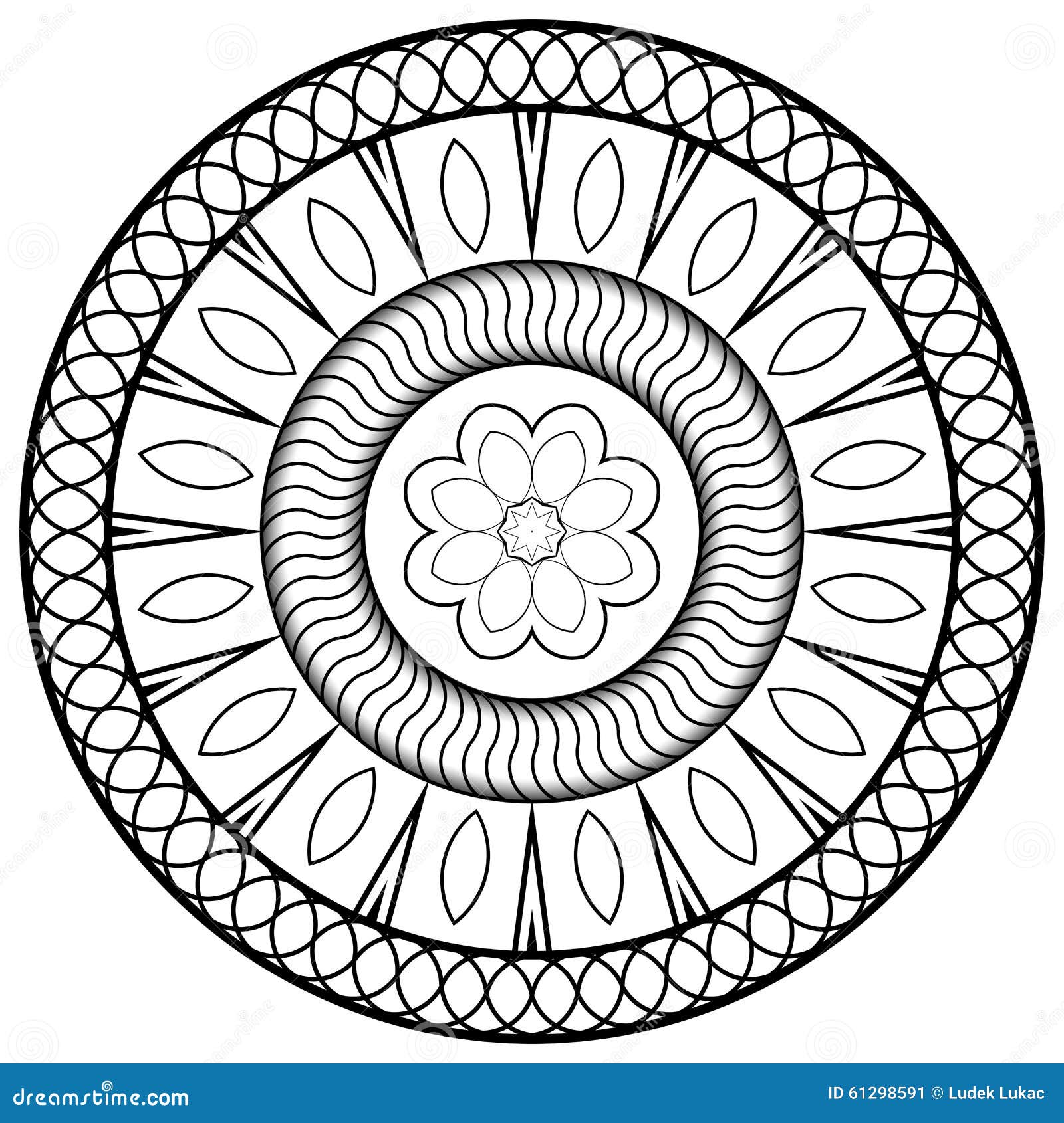 Mandala för barn stock illustrationer. Illustration av
