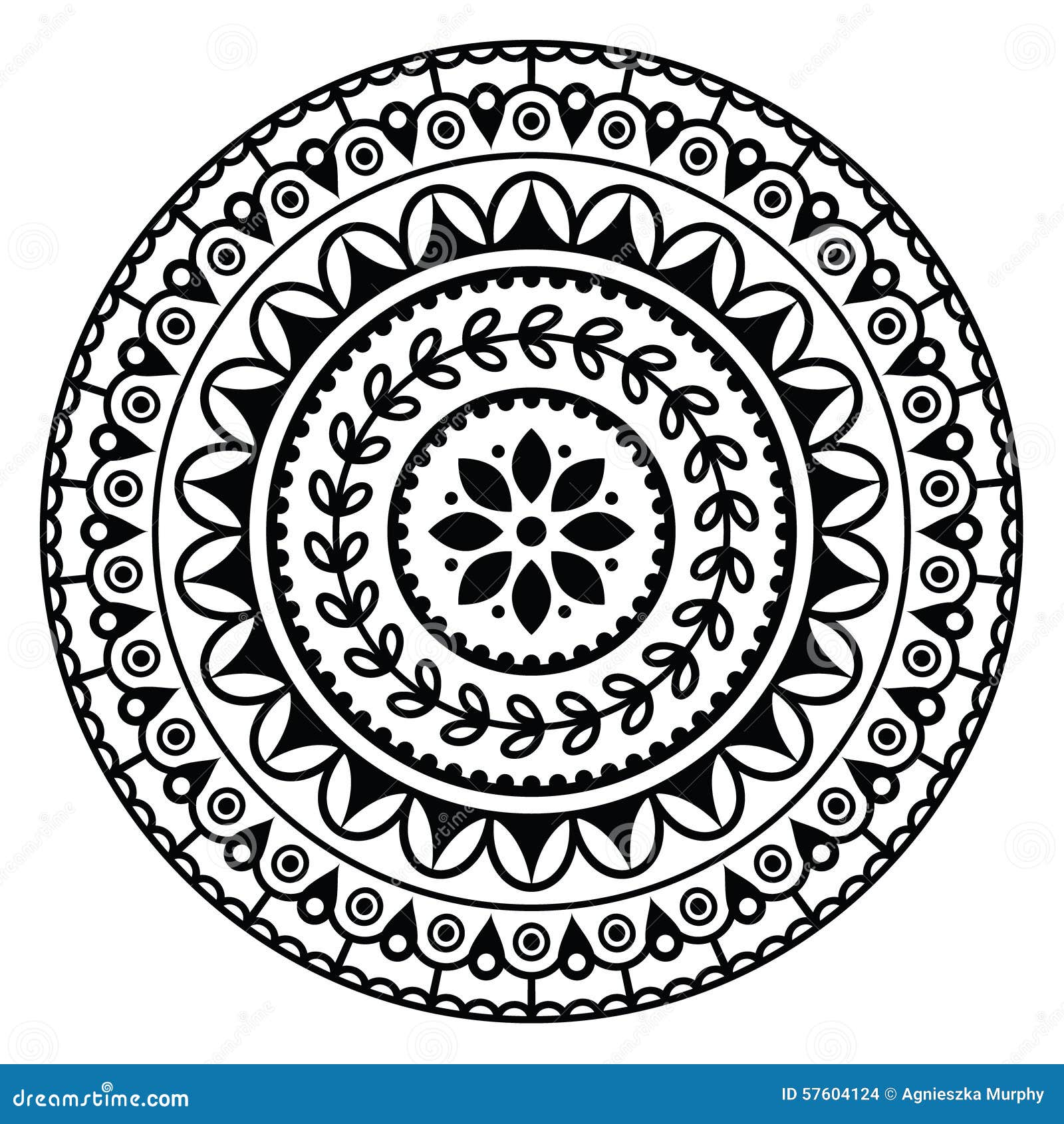 E Circle Mandala Art