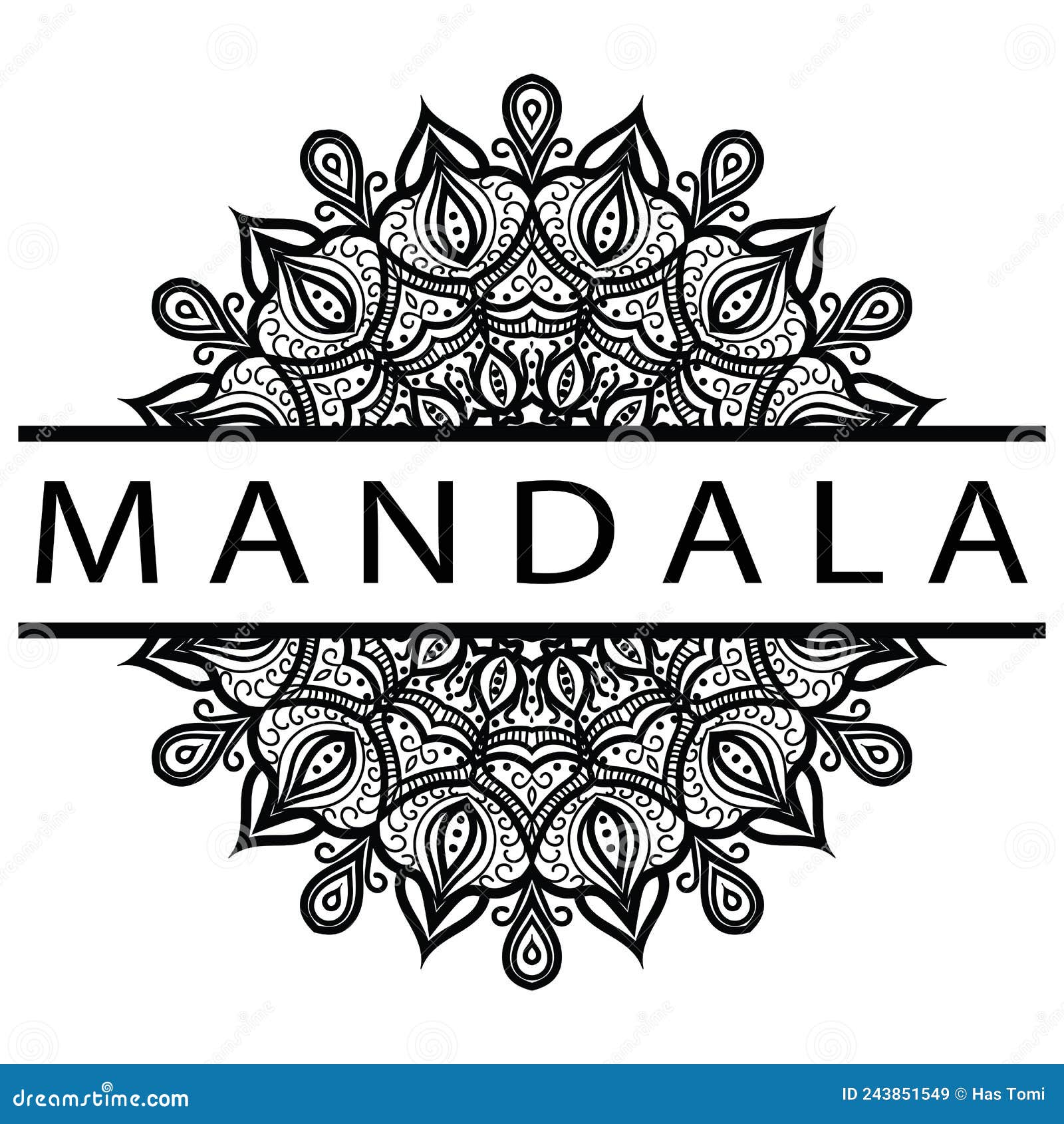 Mandala Logo Art Symbol Icon Vector Stock Illustration - Illustration ...