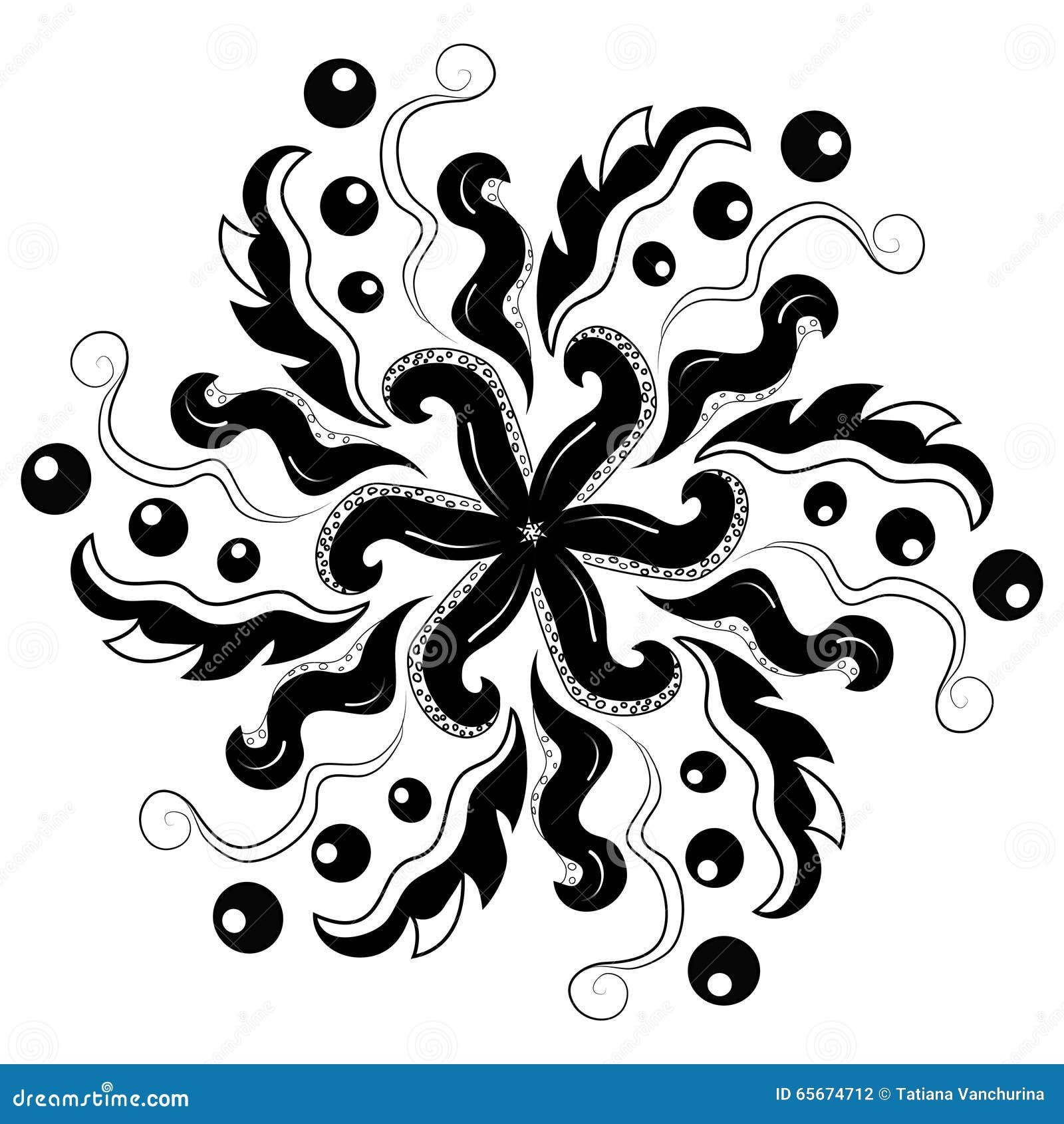 Download Mandala. Octopus. Vintage Decorative Elements Stock Vector ...