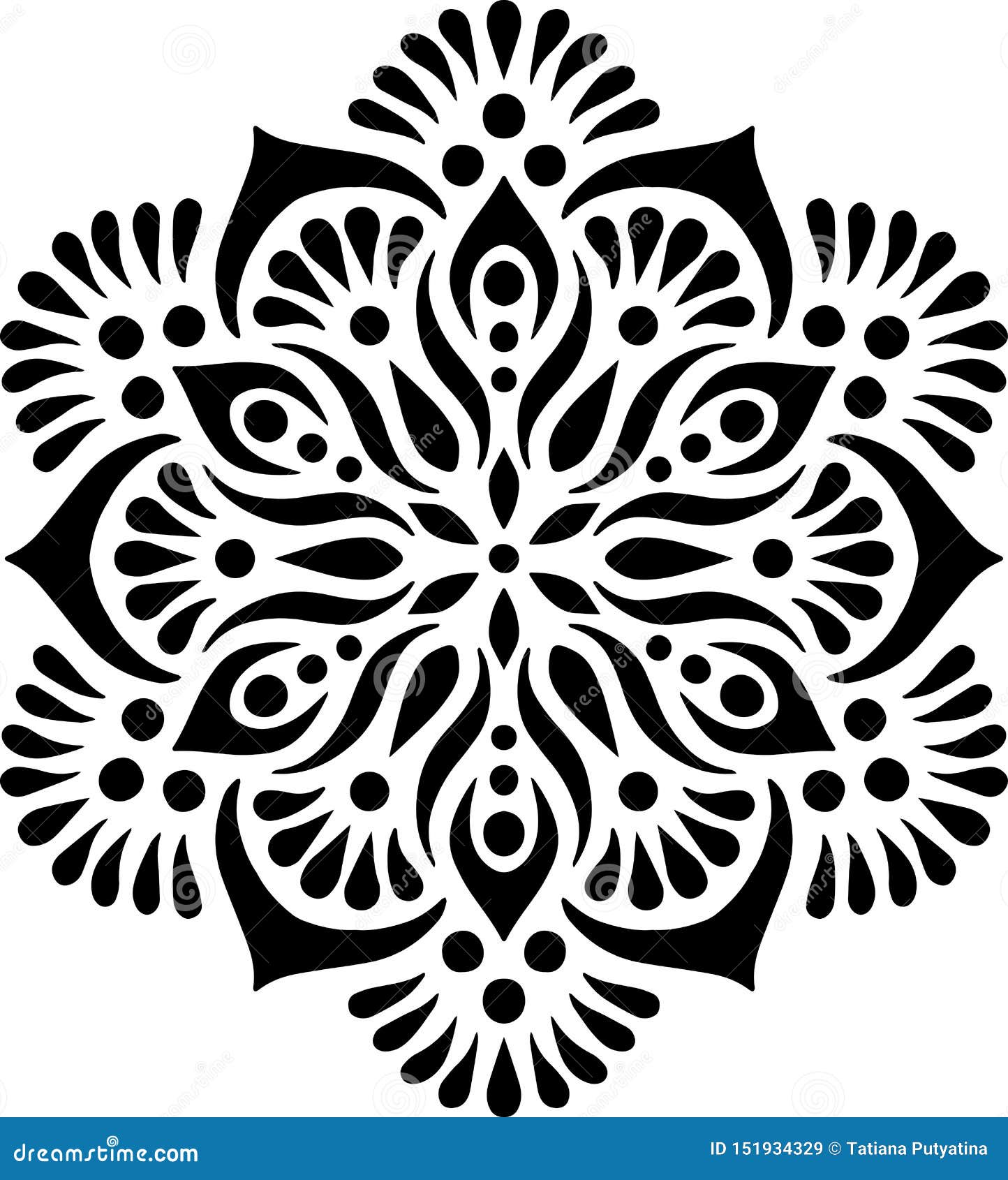 mandala pattern stencil doodles sketch