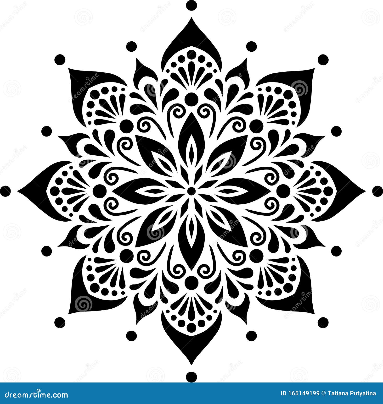 mandala pattern stencil doodles sketch