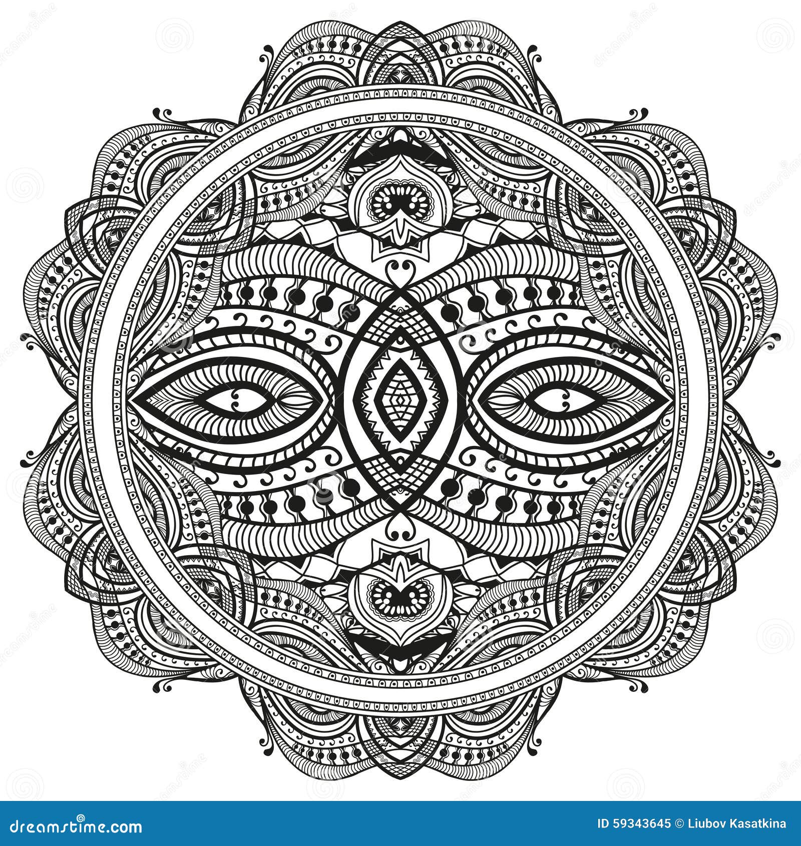 Download Mandala Round Ornament, Tribal Ethnic Circular Stock ...