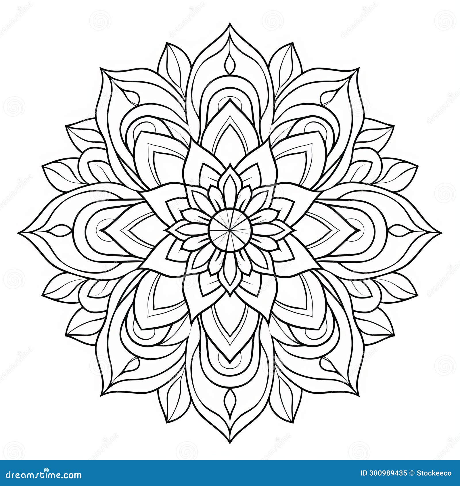sleek and stylized mandala coloring pages for kids