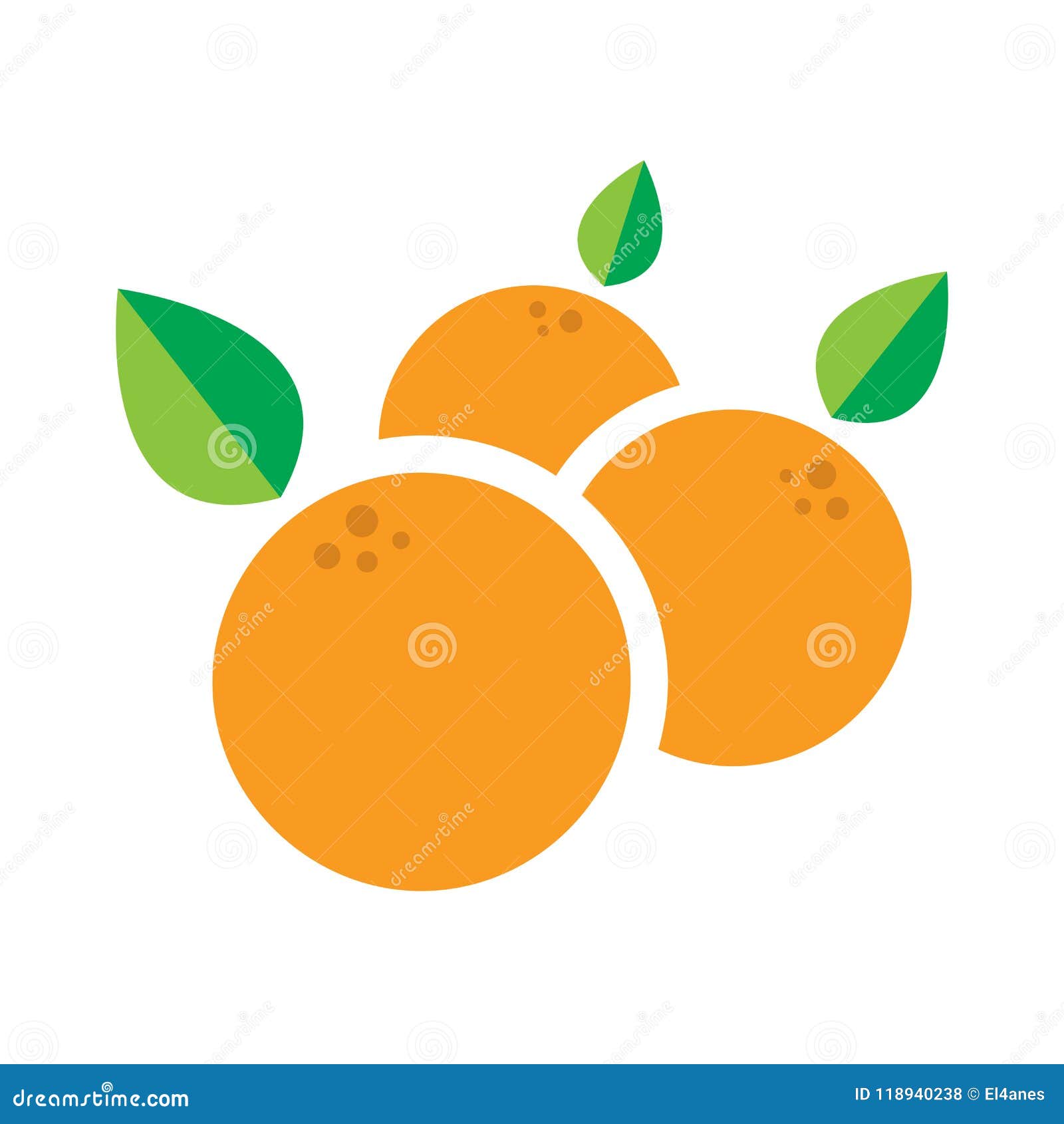 Mandarin logo design stock vector. Illustration of mandarin 118940238