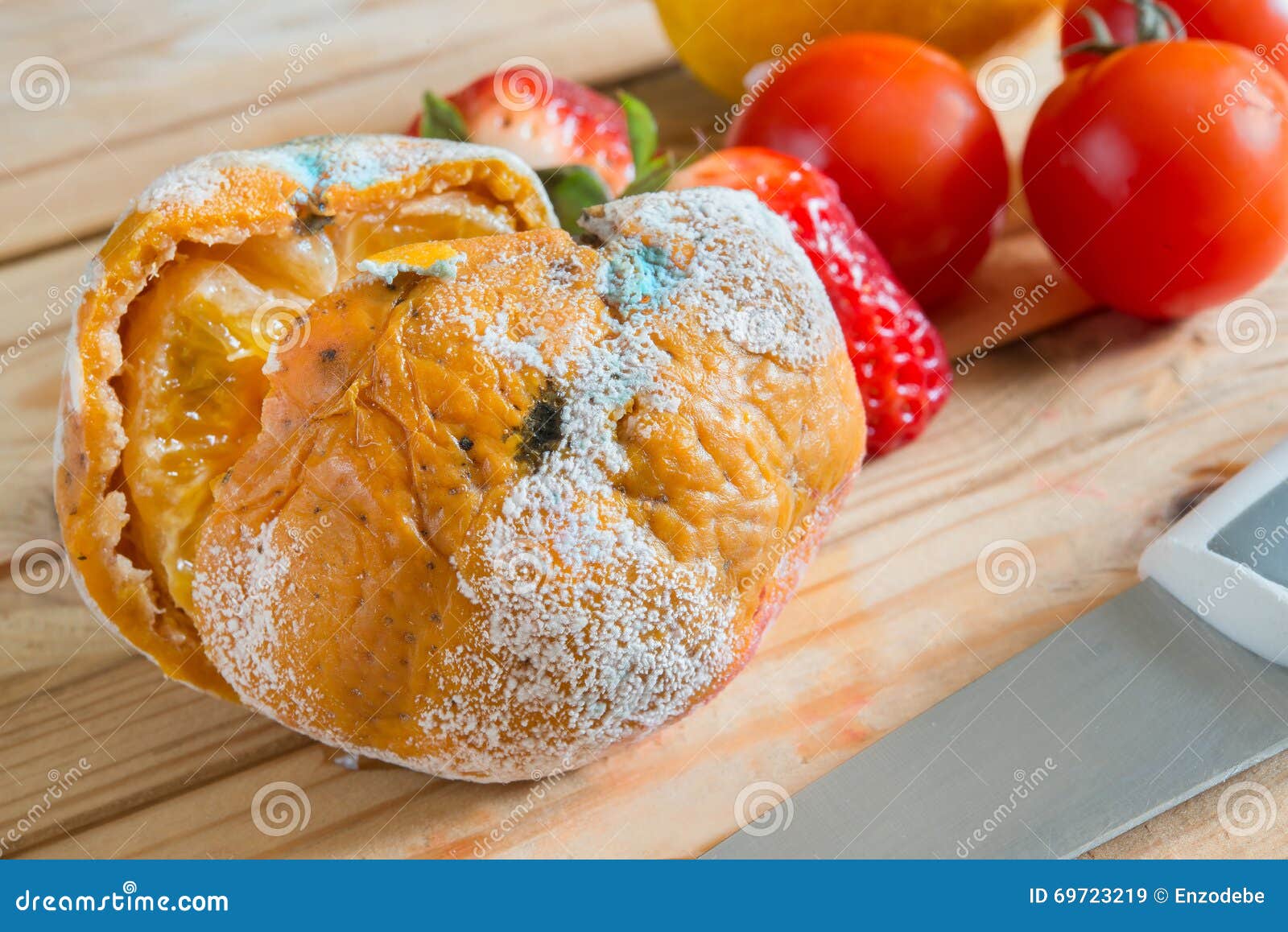 Mandarin with mold stock image. Image of poison, diarrhea 69723219