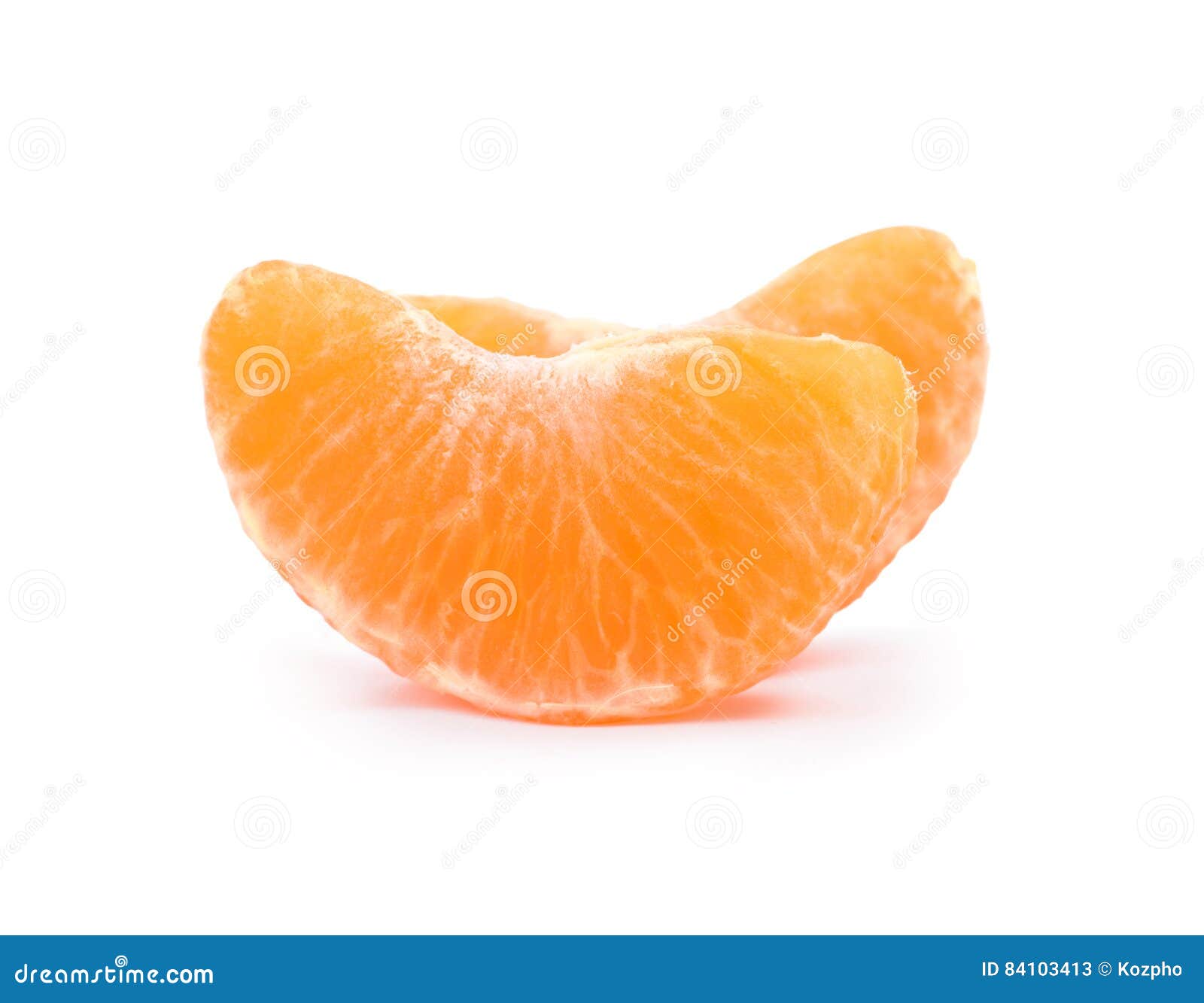 Mandarin, Orange Slice Isolated on White Stock Image Image of orange