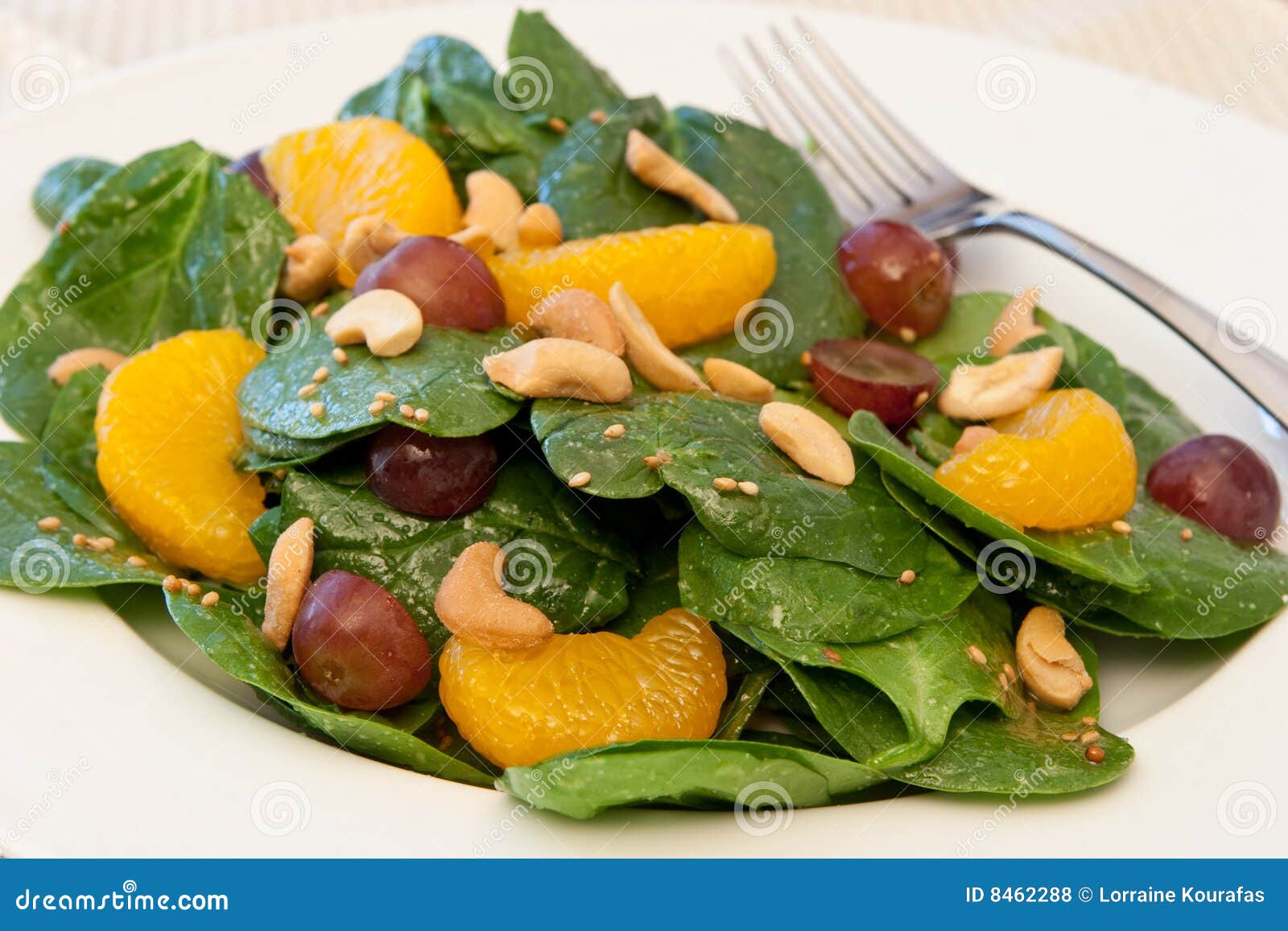 Mandarin Orange Spinach Salad Stock Photo Image of toasted, meal 8462288