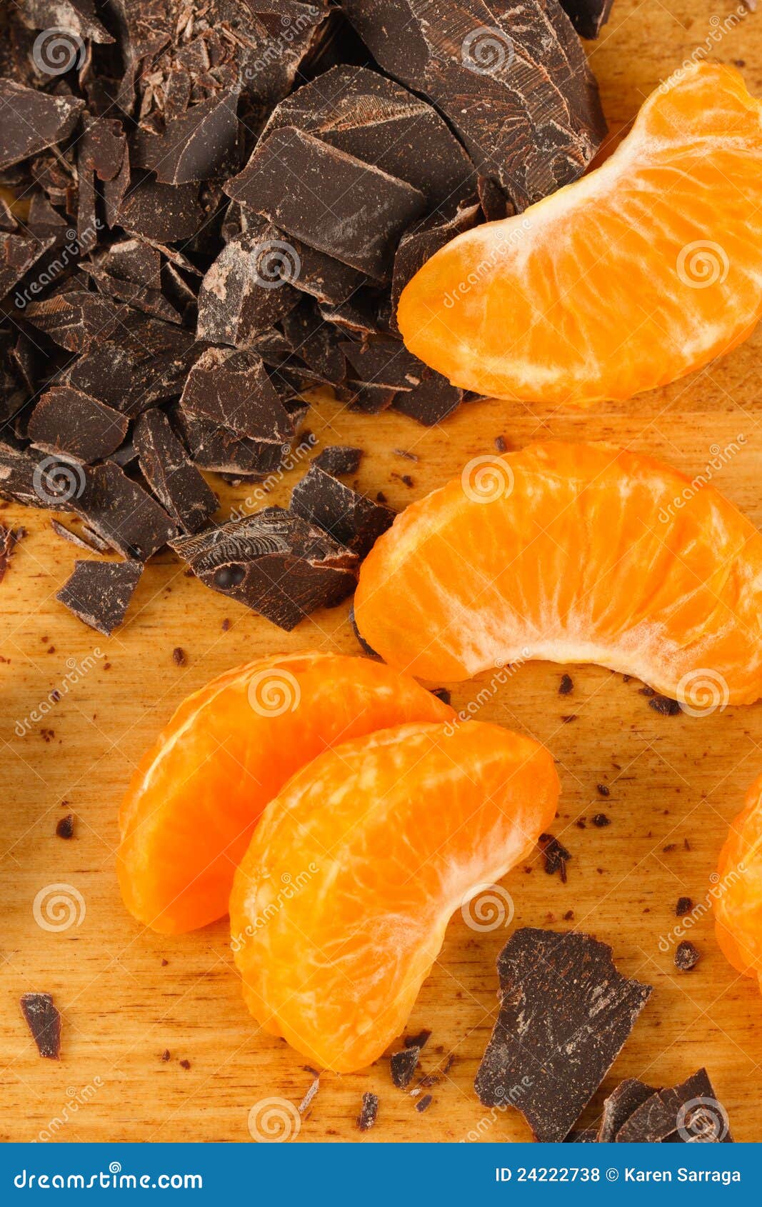 Mandarin Oranges with Chocolate Chunks Stock Photo Image of oranges
