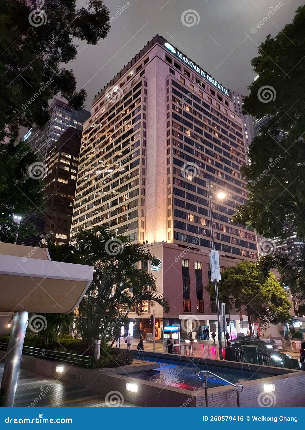 Mandarin Oriental Hotel at Central Hong Kong on Nov 4 2022 Editorial