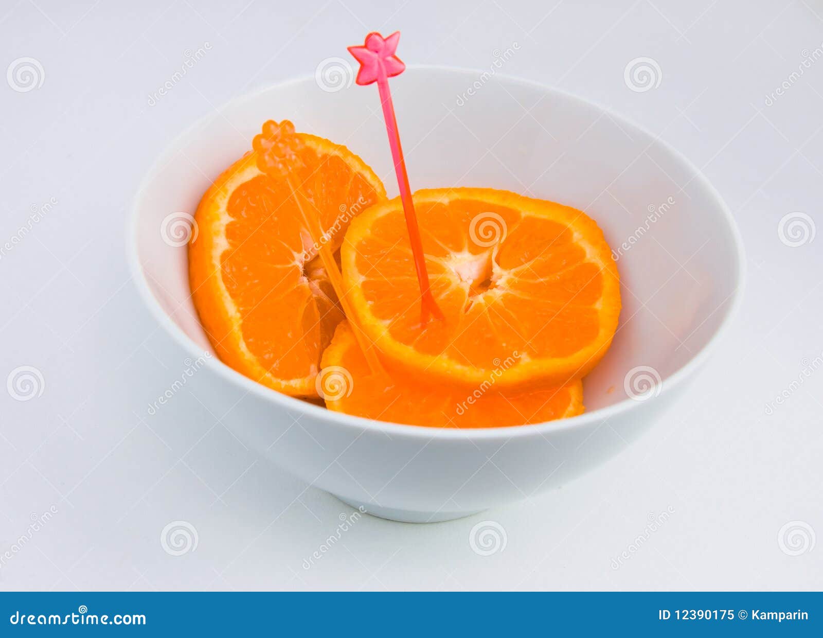 Mandarin segments. stock image. Image of orange, bowl 12390175